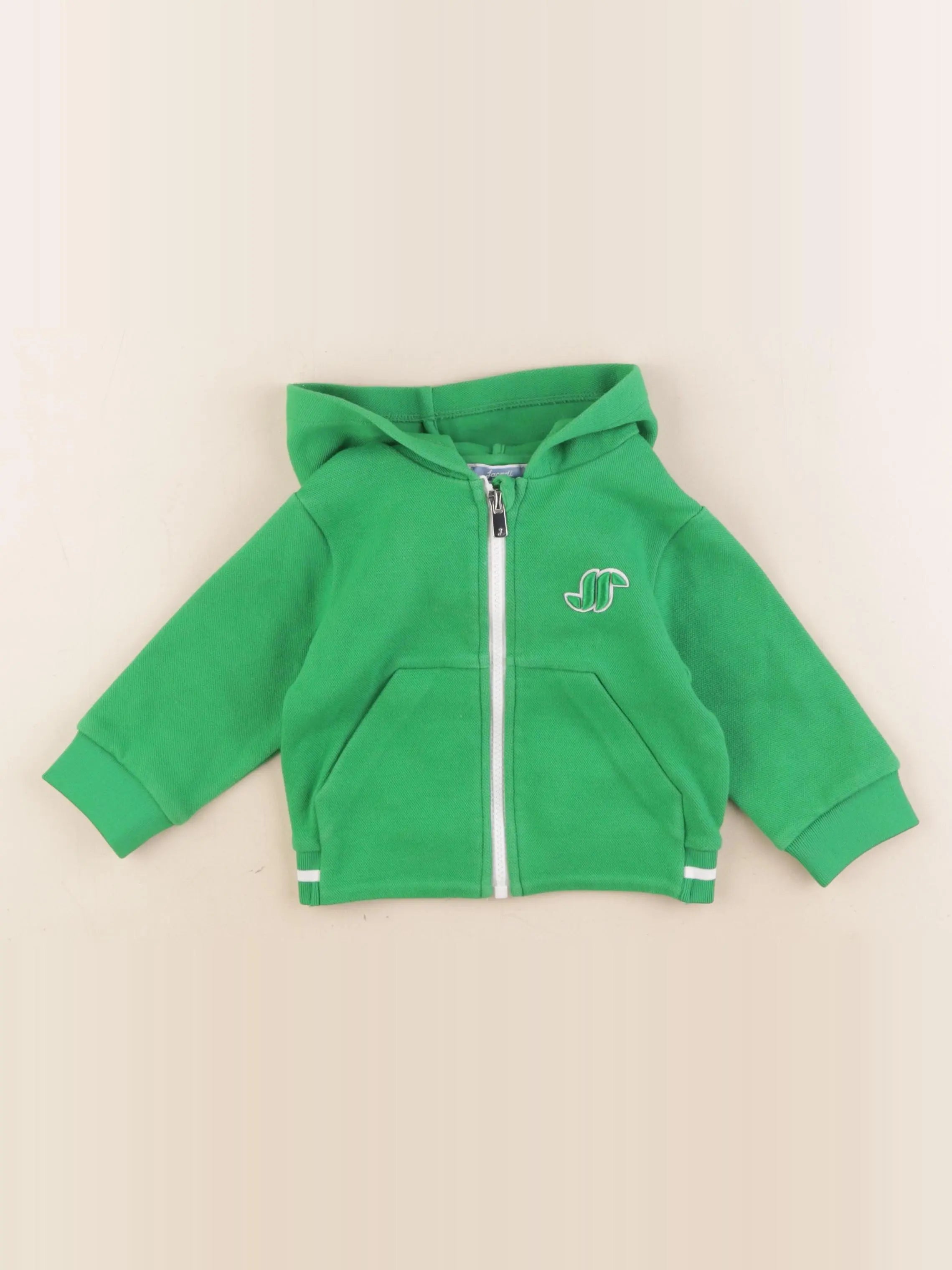 Jacadi - gilet vert - 12 mois