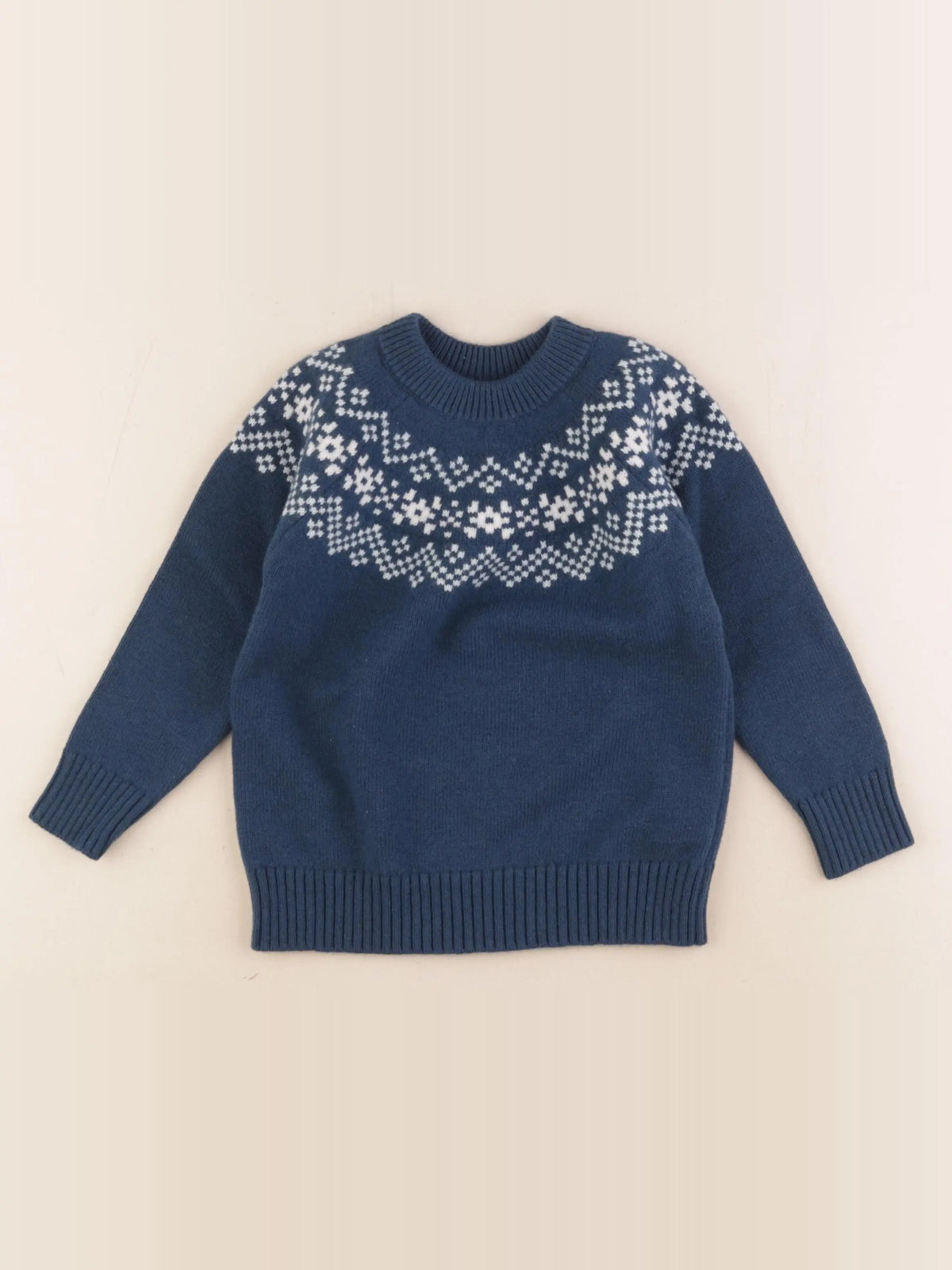 Jacadi - pull bleu - 4 ans