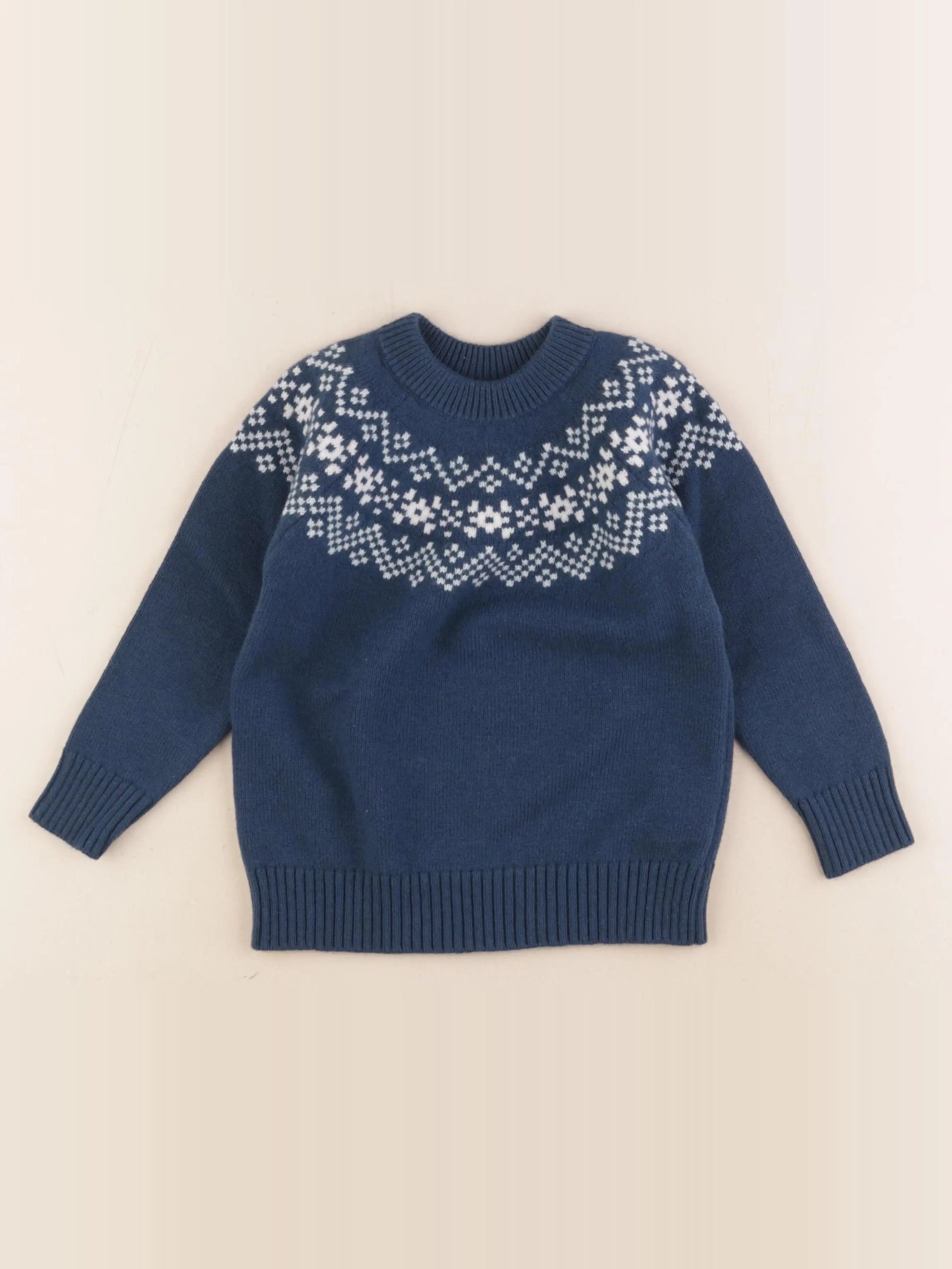 Jacadi - pull bleu - 4 ans