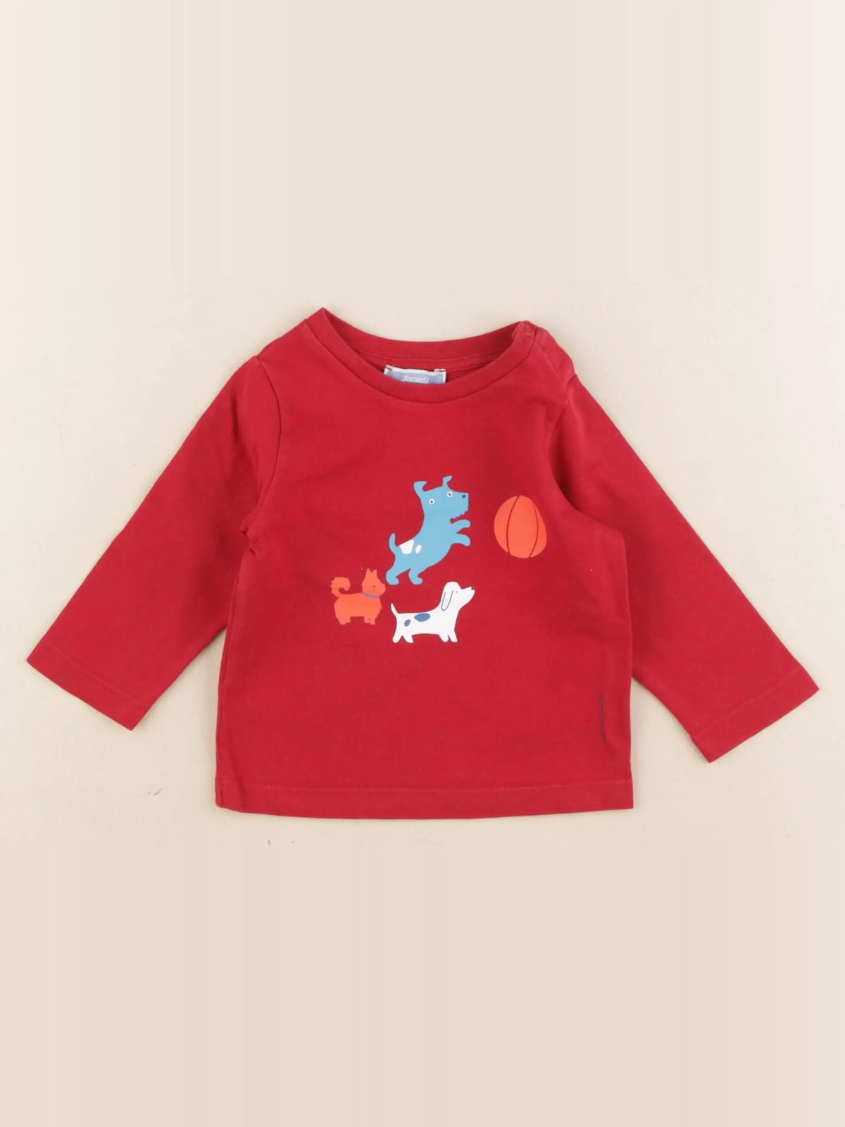 Jacadi - tee-shirt rouge - 6 mois