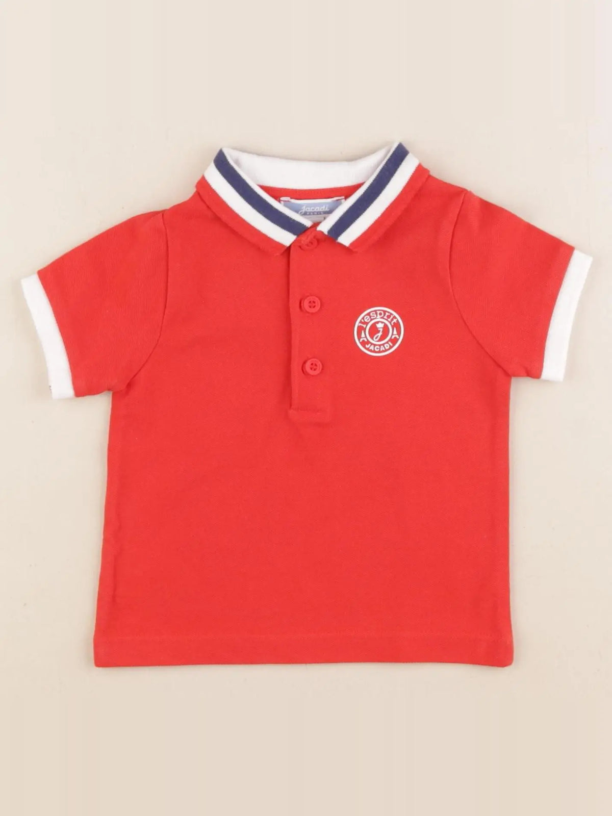 Jacadi - polo rouge - 6 mois