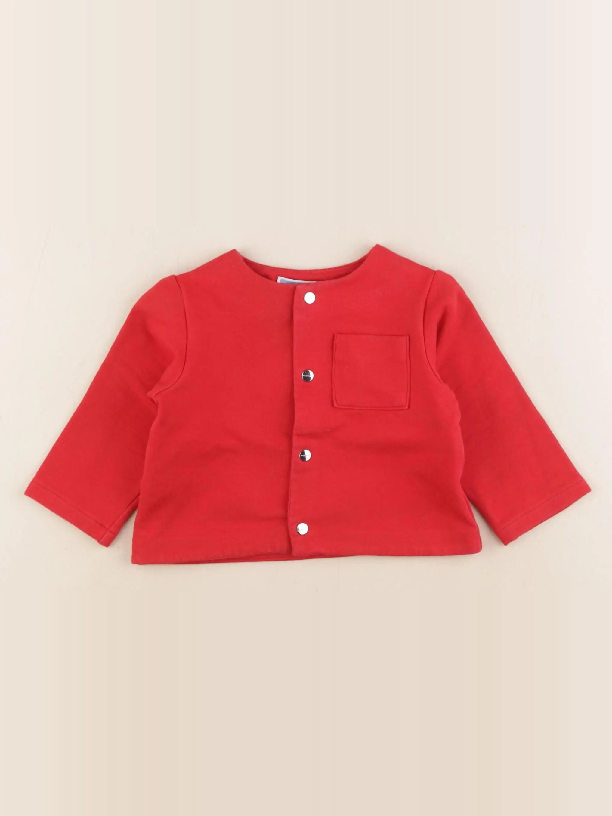 Jacadi - sweat rouge - 1 an