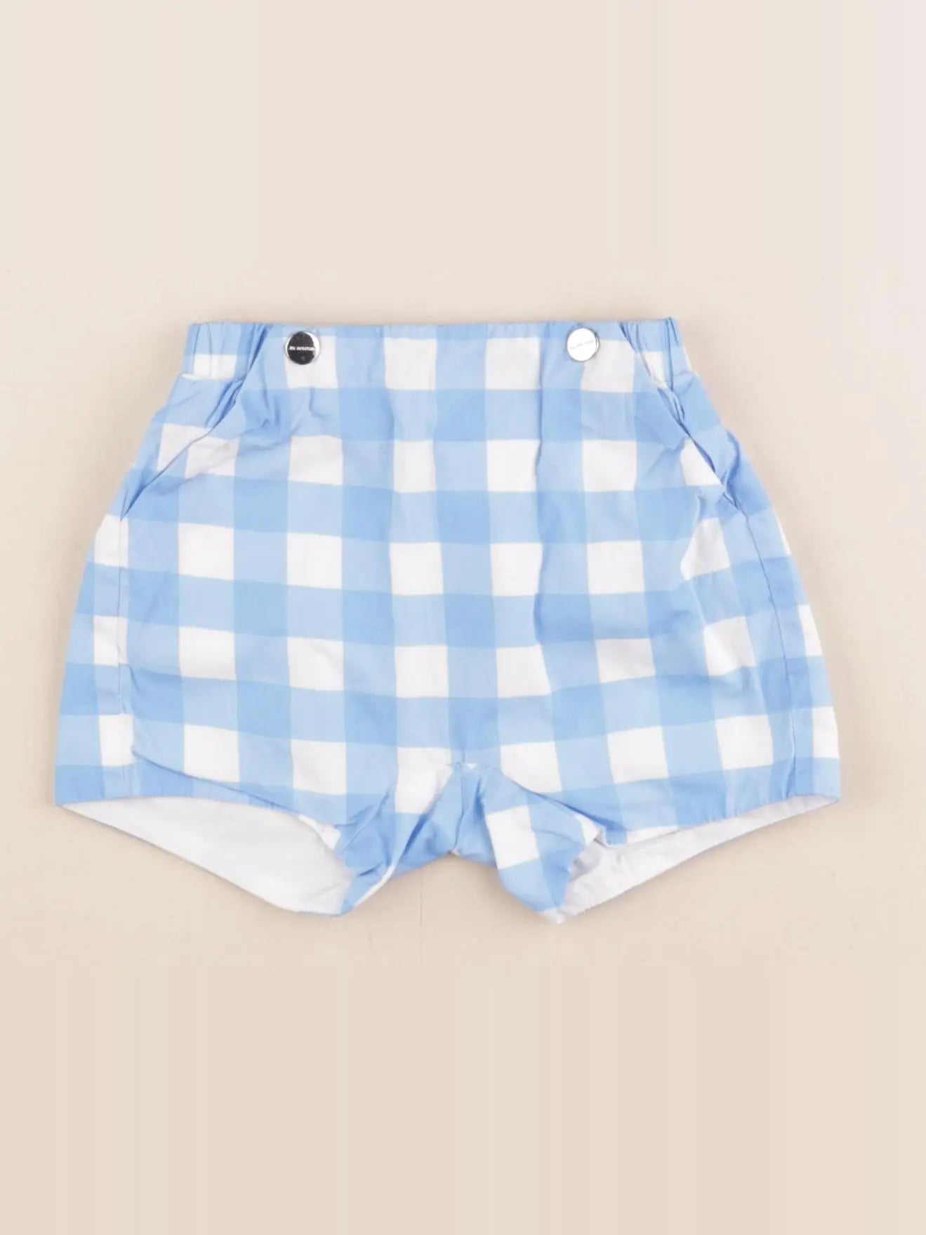 Jacadi - short blanc, bleu - 6 mois