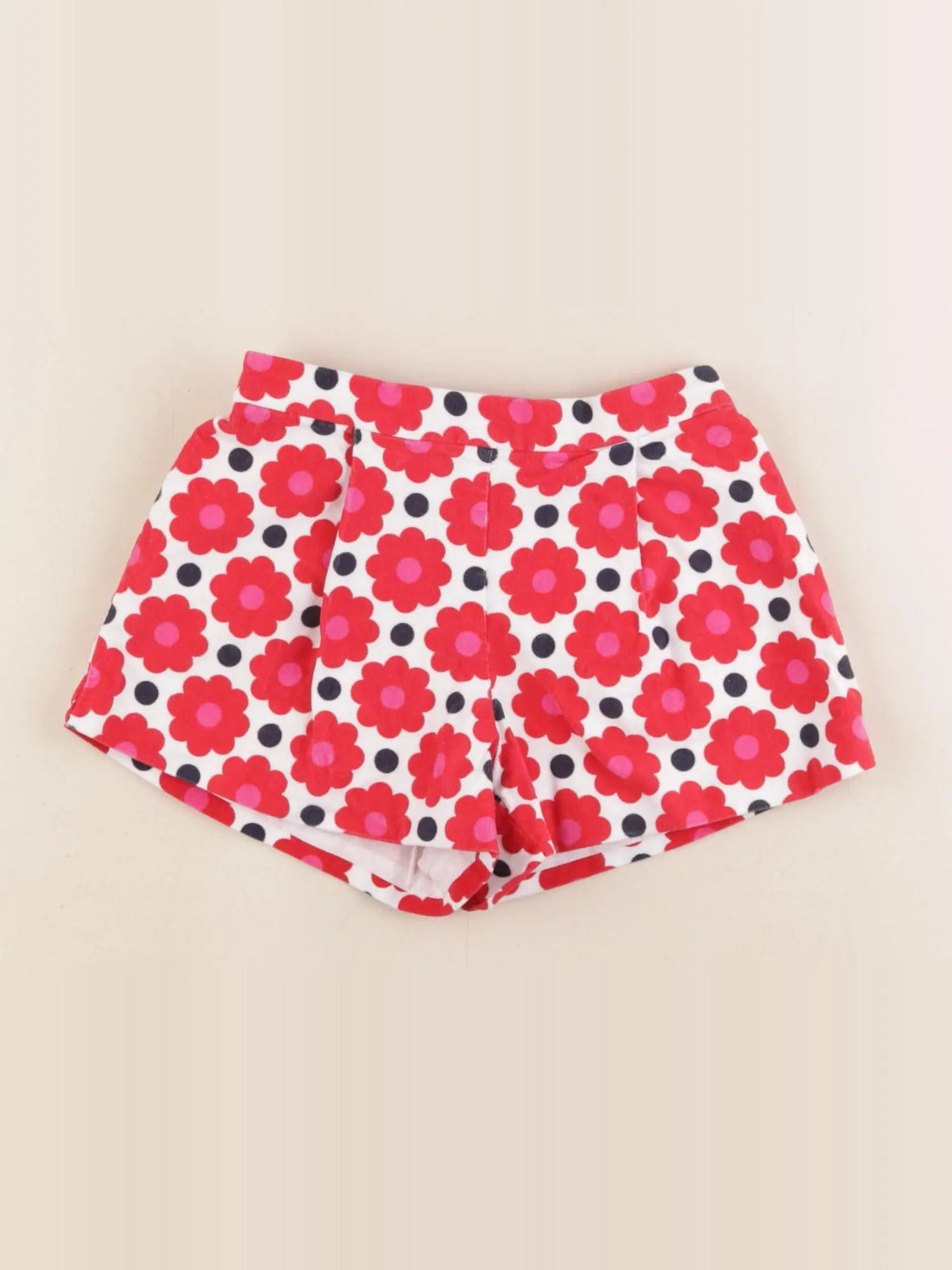 Jacadi - short blanc, rouge - 24 mois