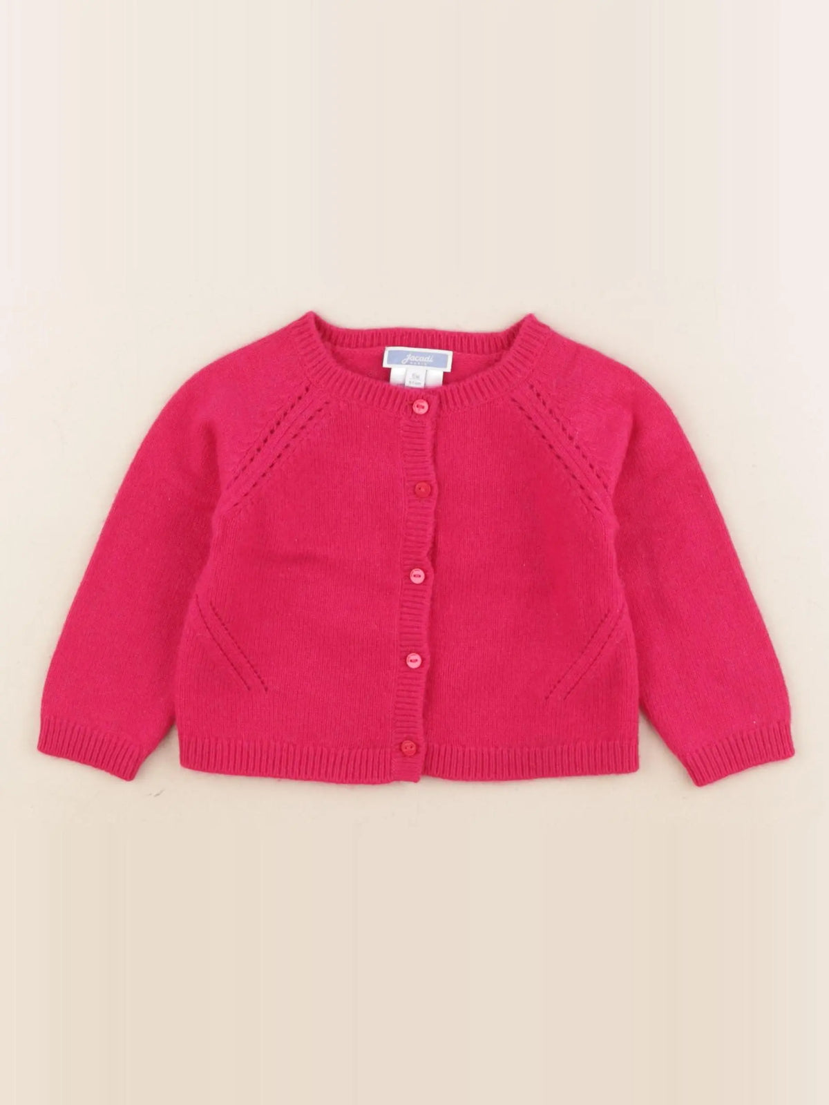 Jacadi - gilet rose - 6 mois