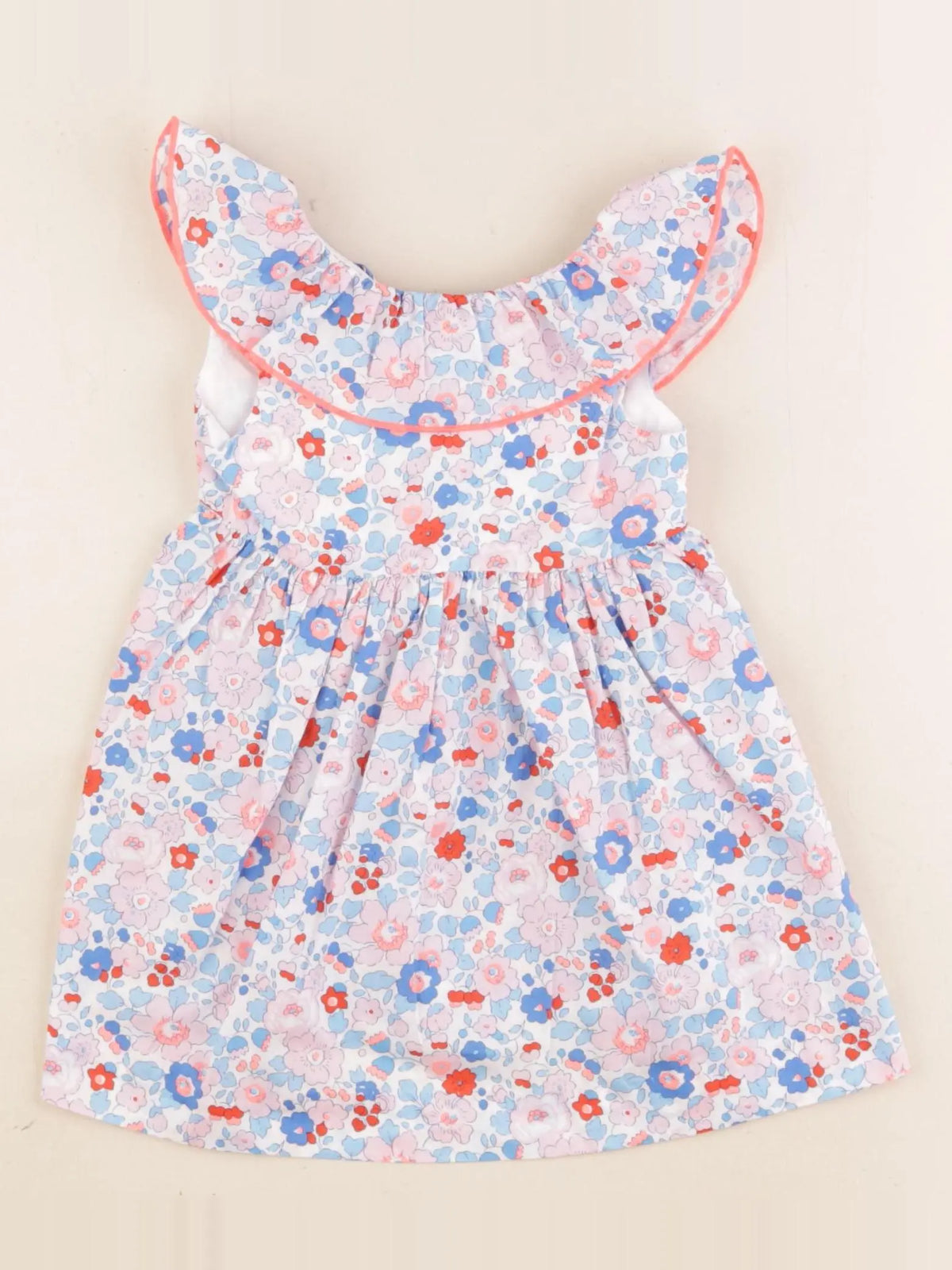 Jacadi - robe liberty multicolore - 12 mois