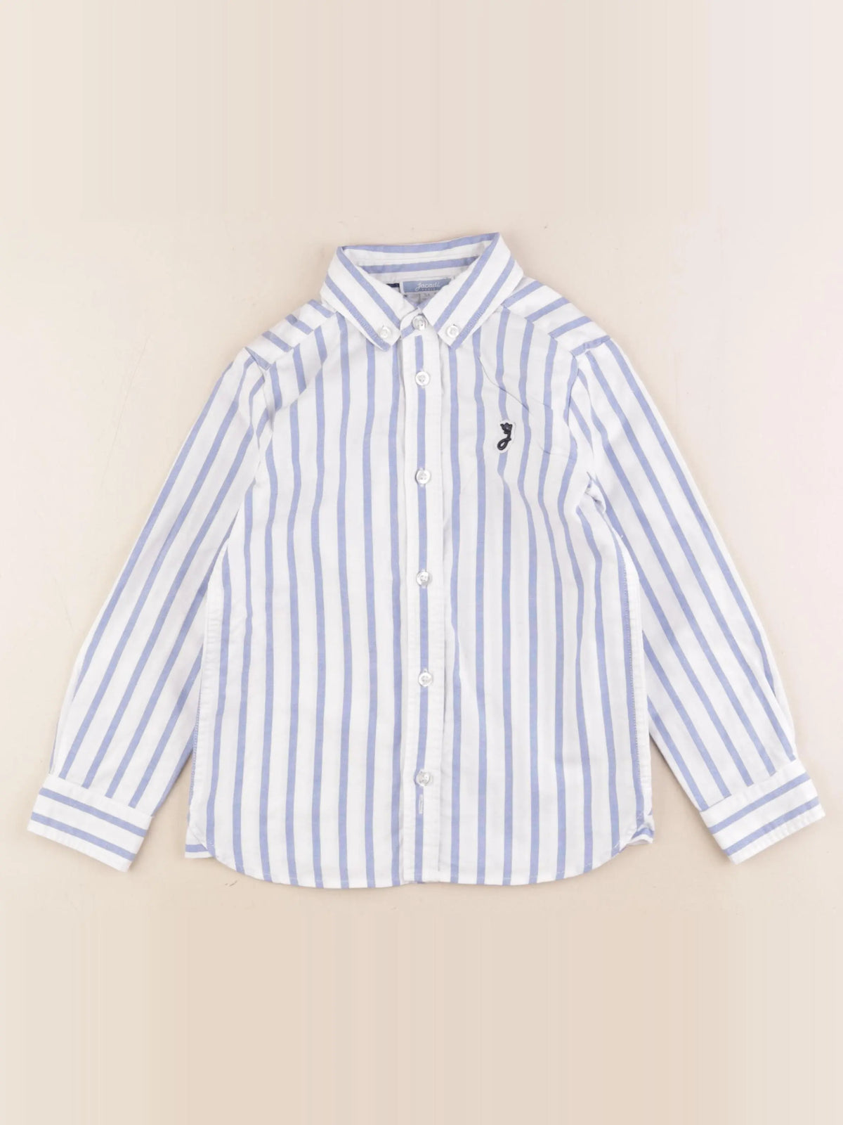 Jacadi - chemise bleu, blanc - 5 ans