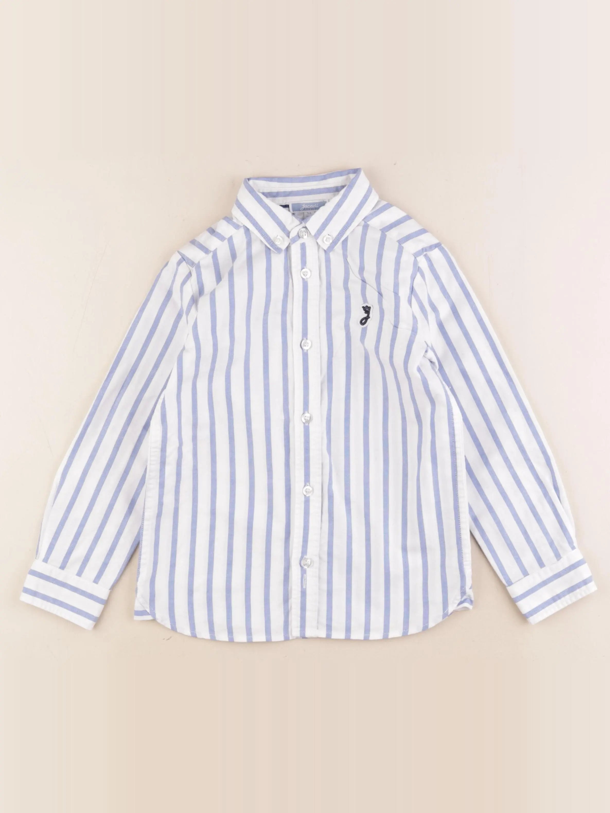 Jacadi - chemise bleu, blanc - 5 ans
