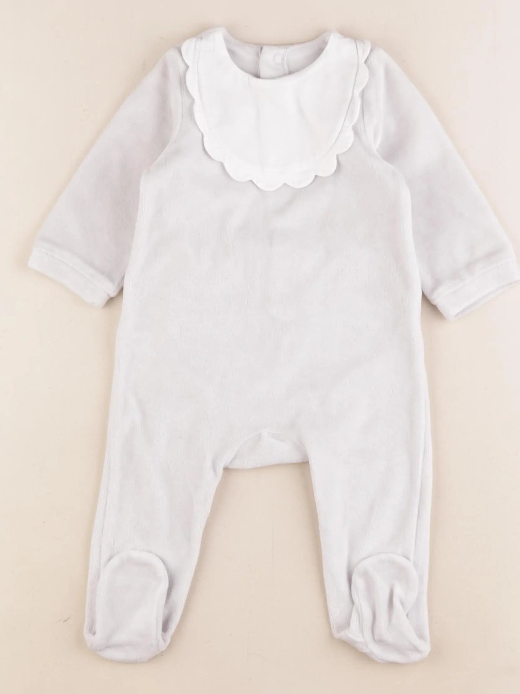 Jacadi - pyjama velours gris - 6 mois