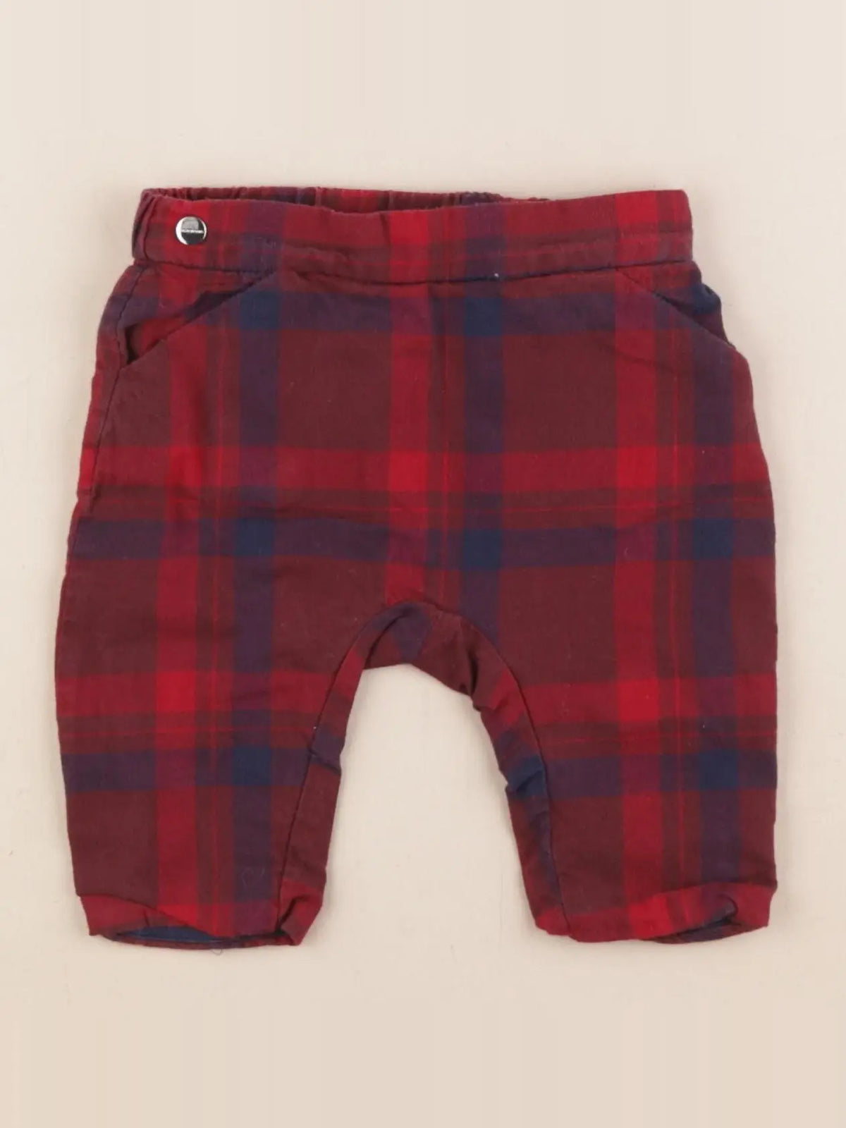 Jacadi - pantalon doublé rouge - 6 mois