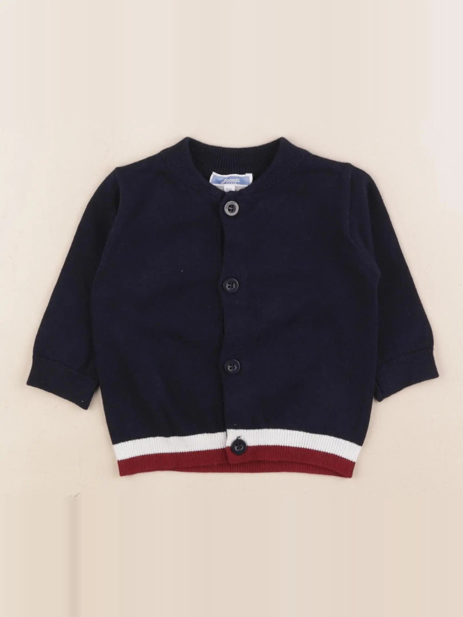 Jacadi - gilet bleu - 6 mois