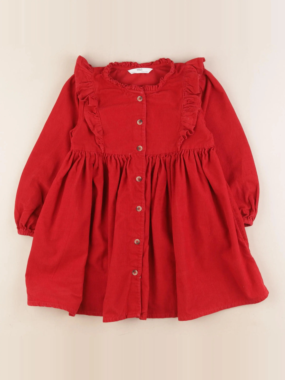 Marks & Spencer - robe rouge - 4/5 ans
