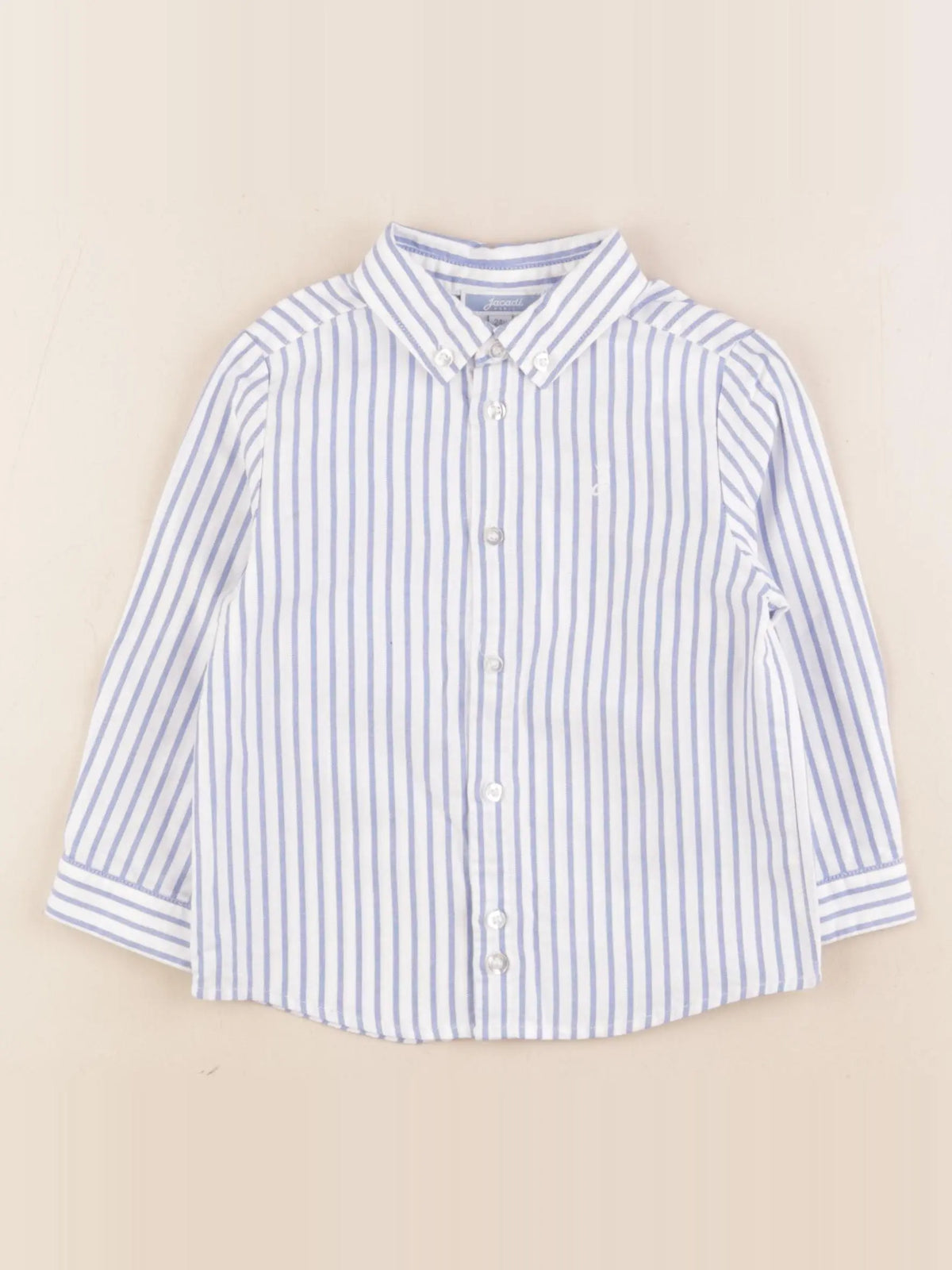 Jacadi - chemise blanc, bleu - 24 mois