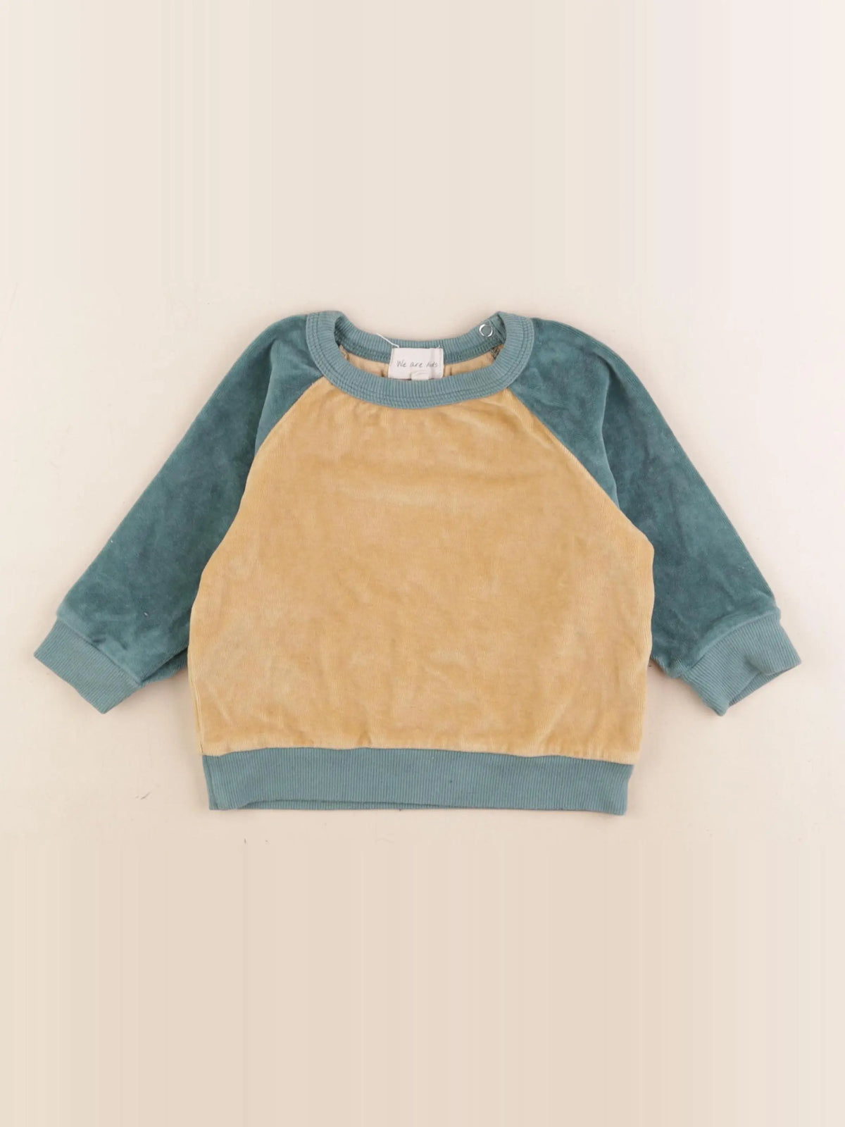 We are kids - sweat vert, marron - 12/18 mois