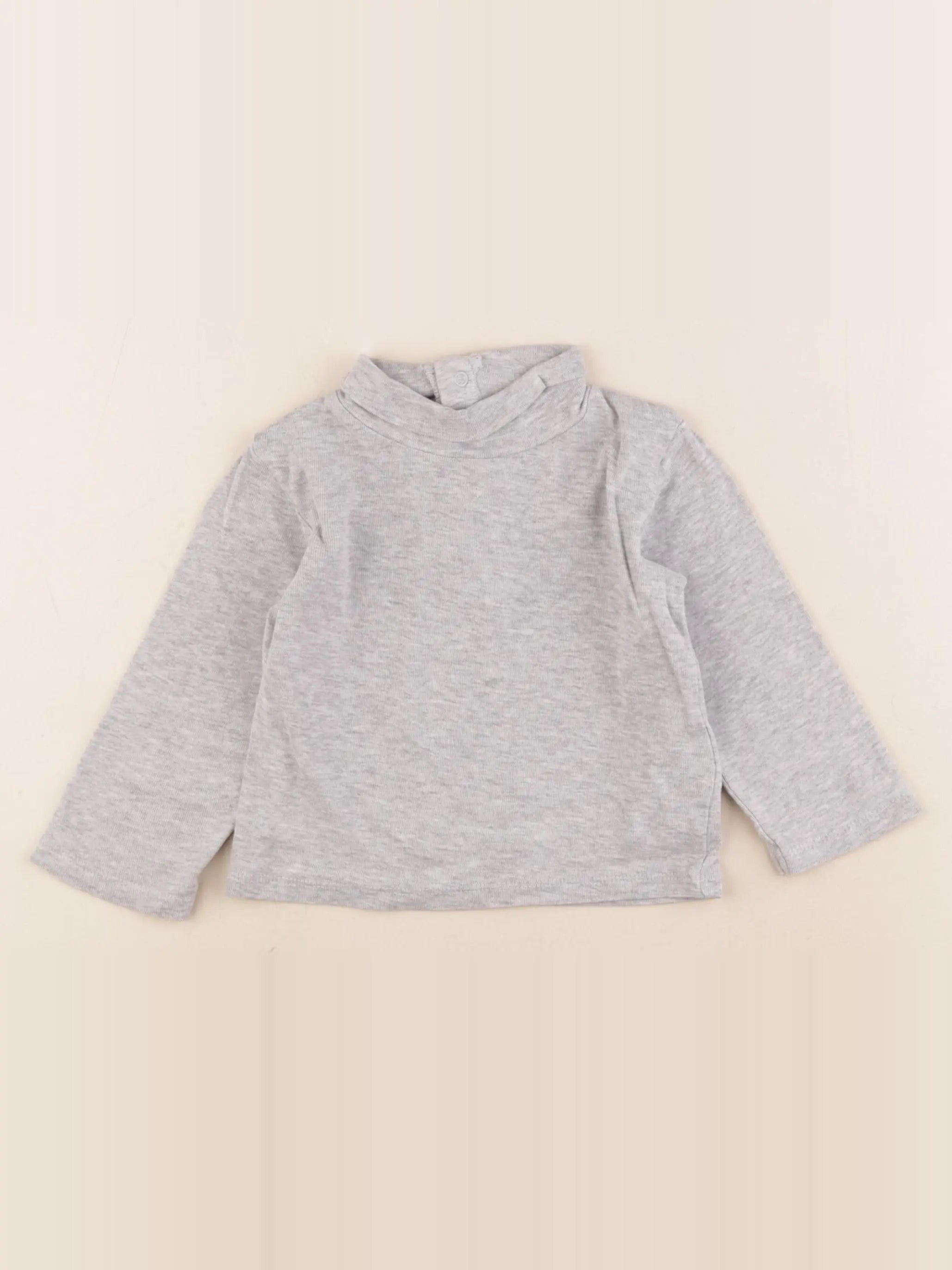 Vertbaudet - sous-pull gris - 18 mois