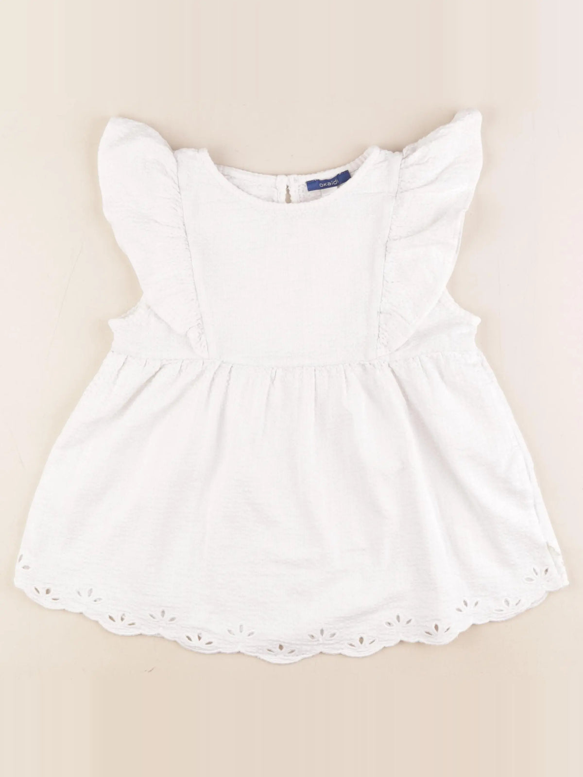Okaidi - blouse blanc - 8 ans