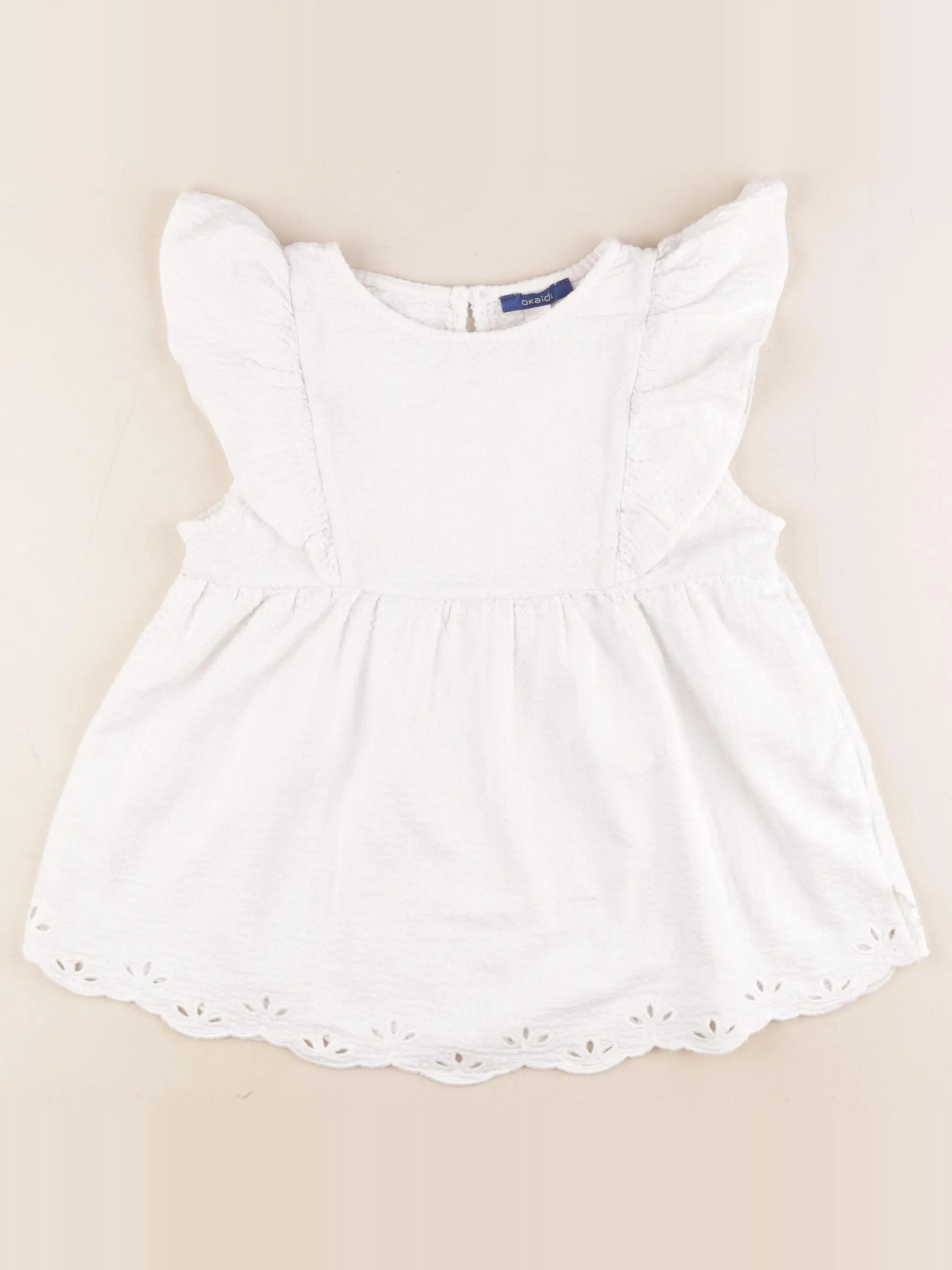 Okaidi - blouse blanc - 8 ans