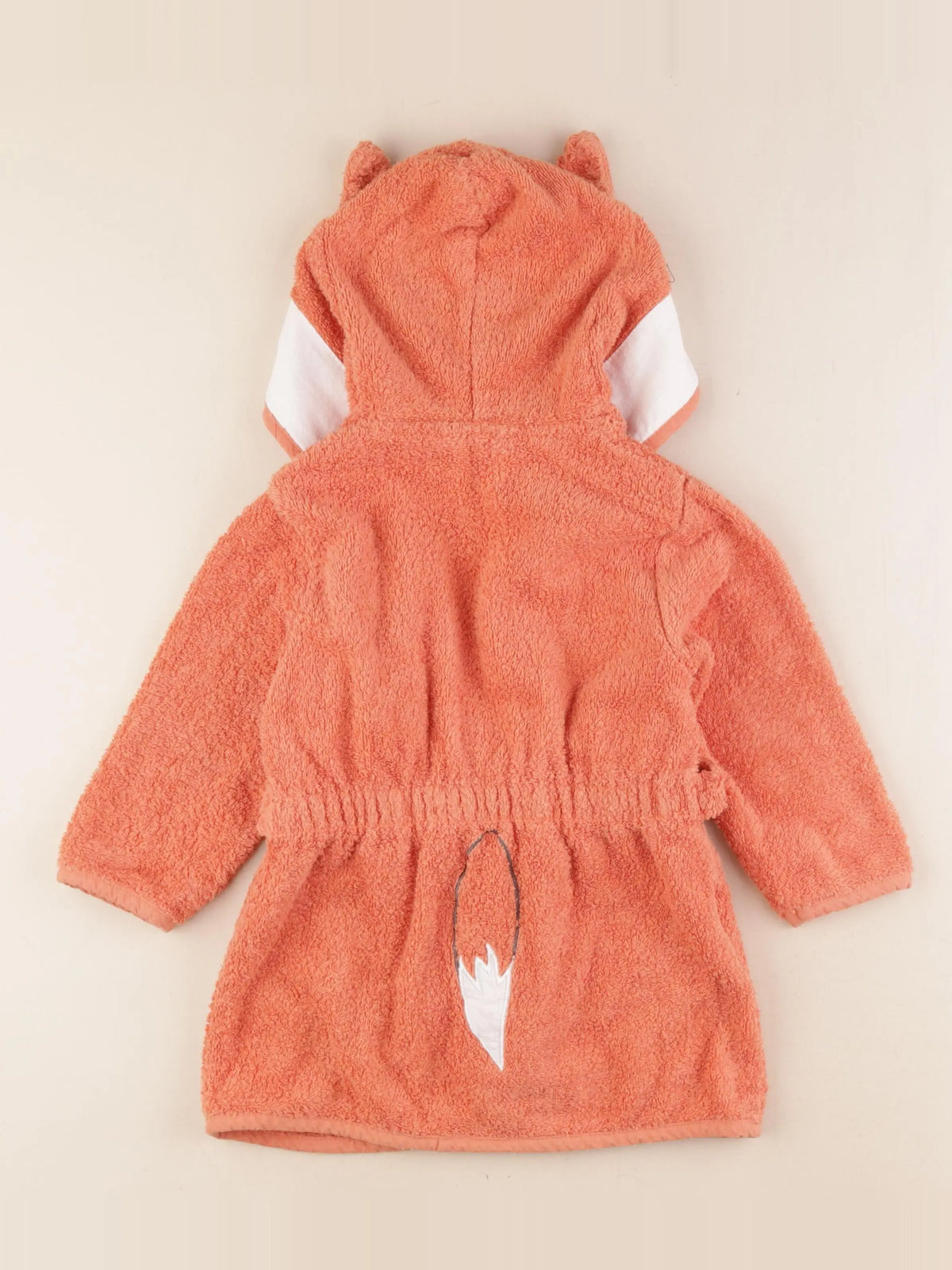 Vertbaudet - peignoir orange - 3 ans