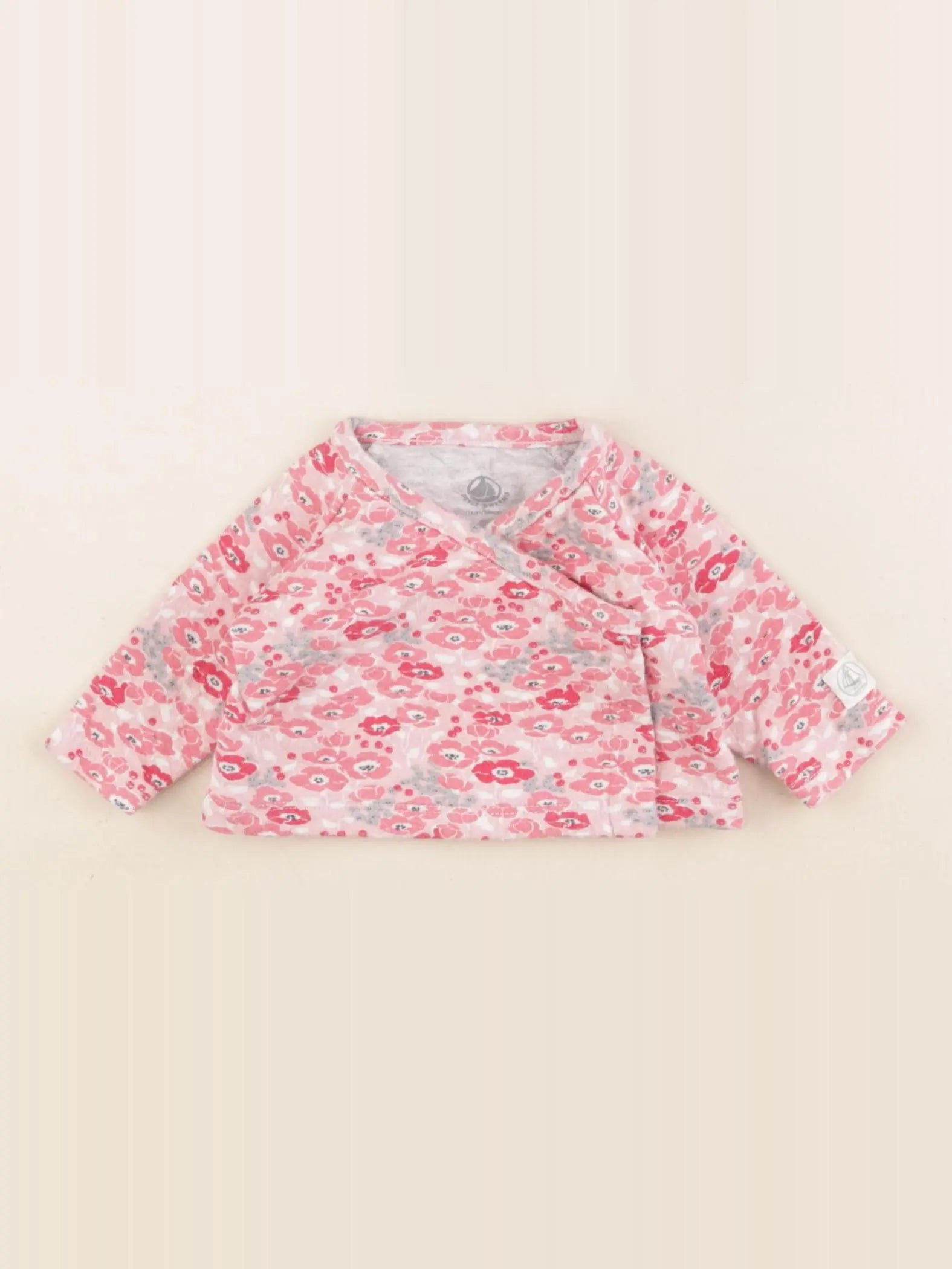 Petit Bateau - sweat rose - 1 mois