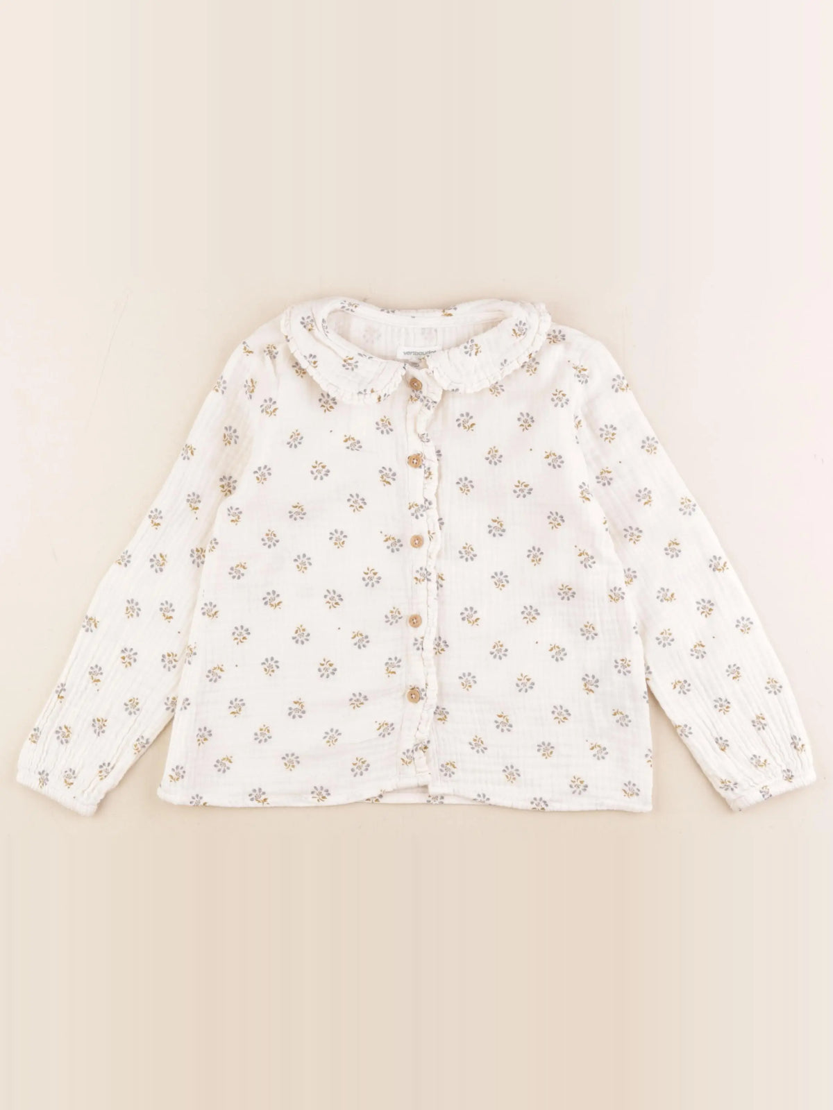 Vertbaudet - blouse beige - 5 ans