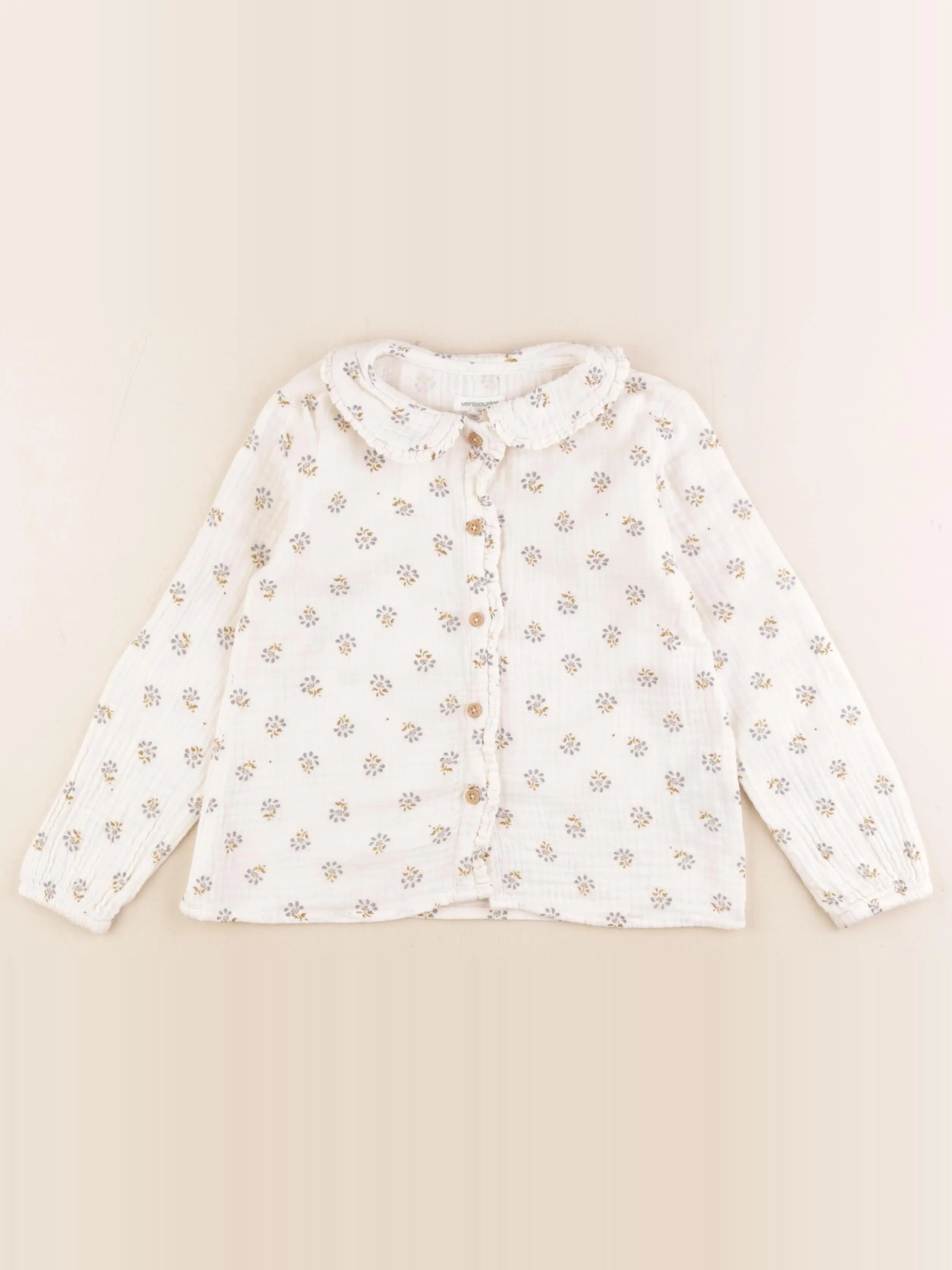 Vertbaudet - blouse beige - 5 ans