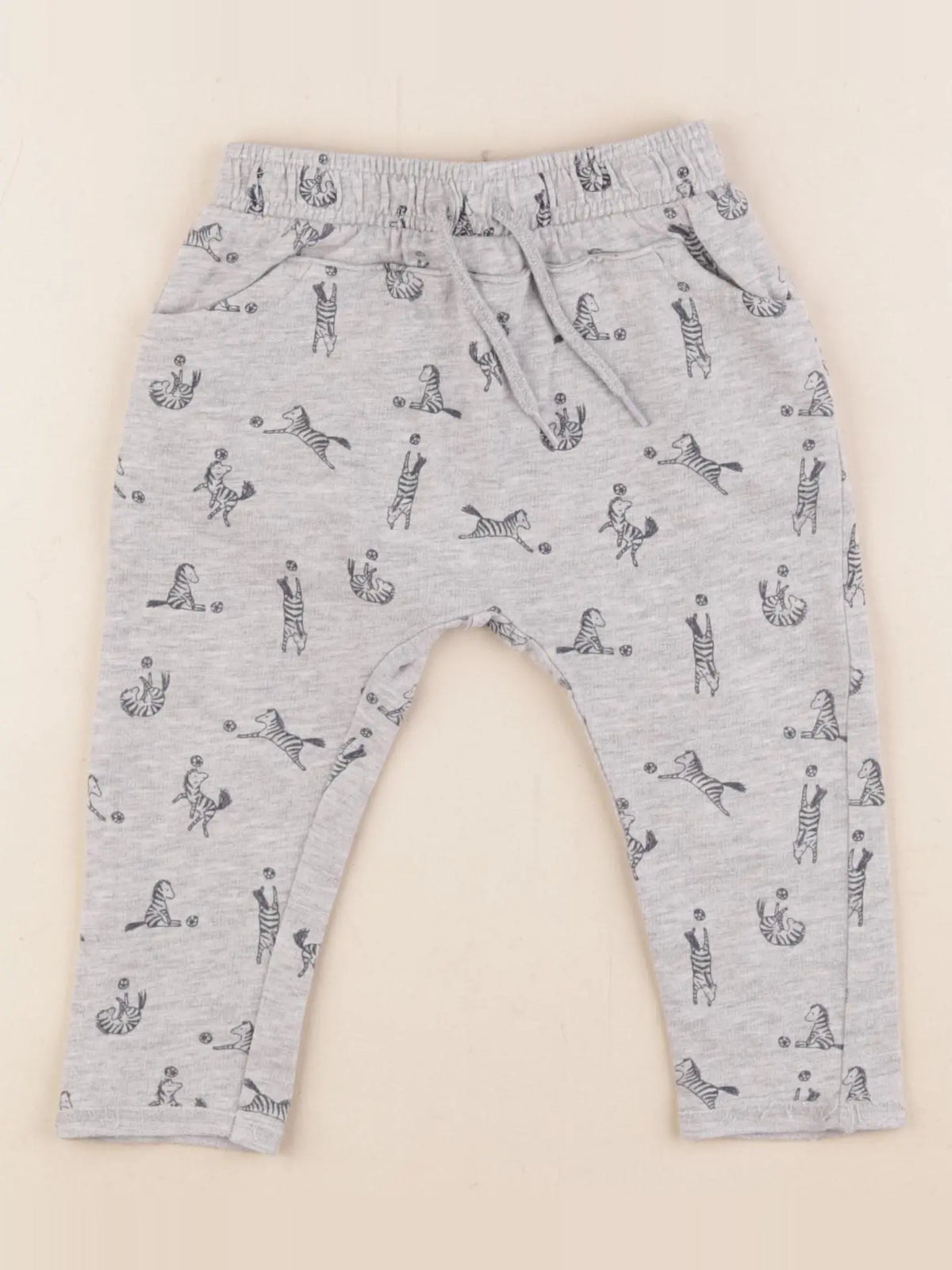 Vertbaudet - sarouel gris - 12 mois