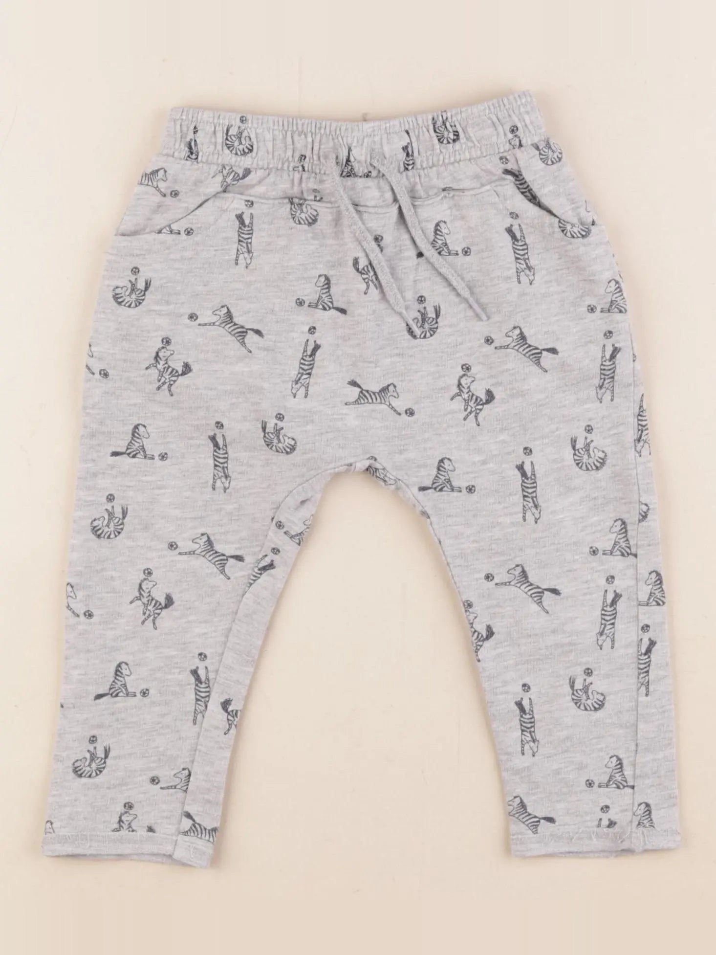 Vertbaudet - sarouel gris - 12 mois