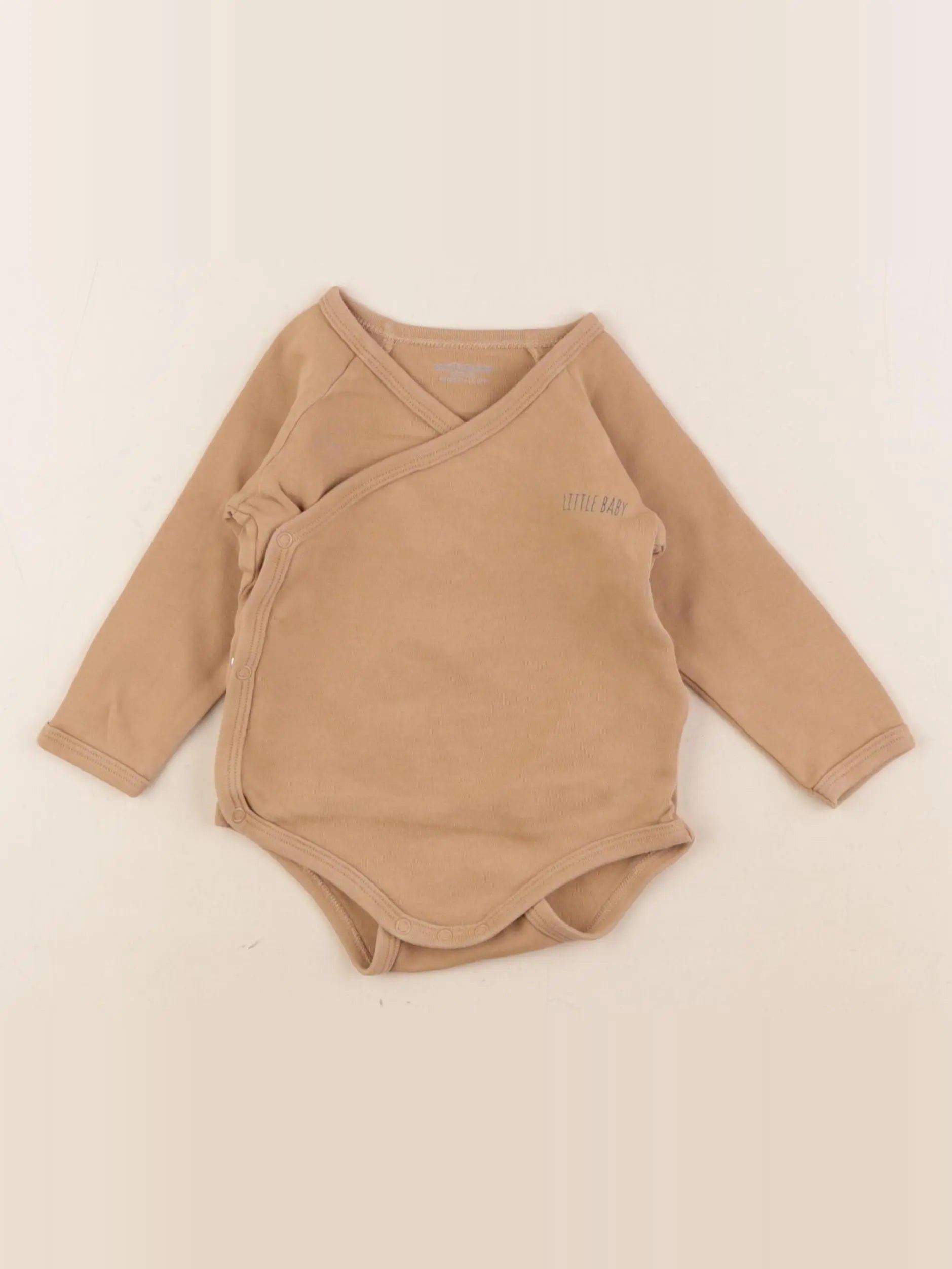 Vertbaudet - body marron - 12 mois