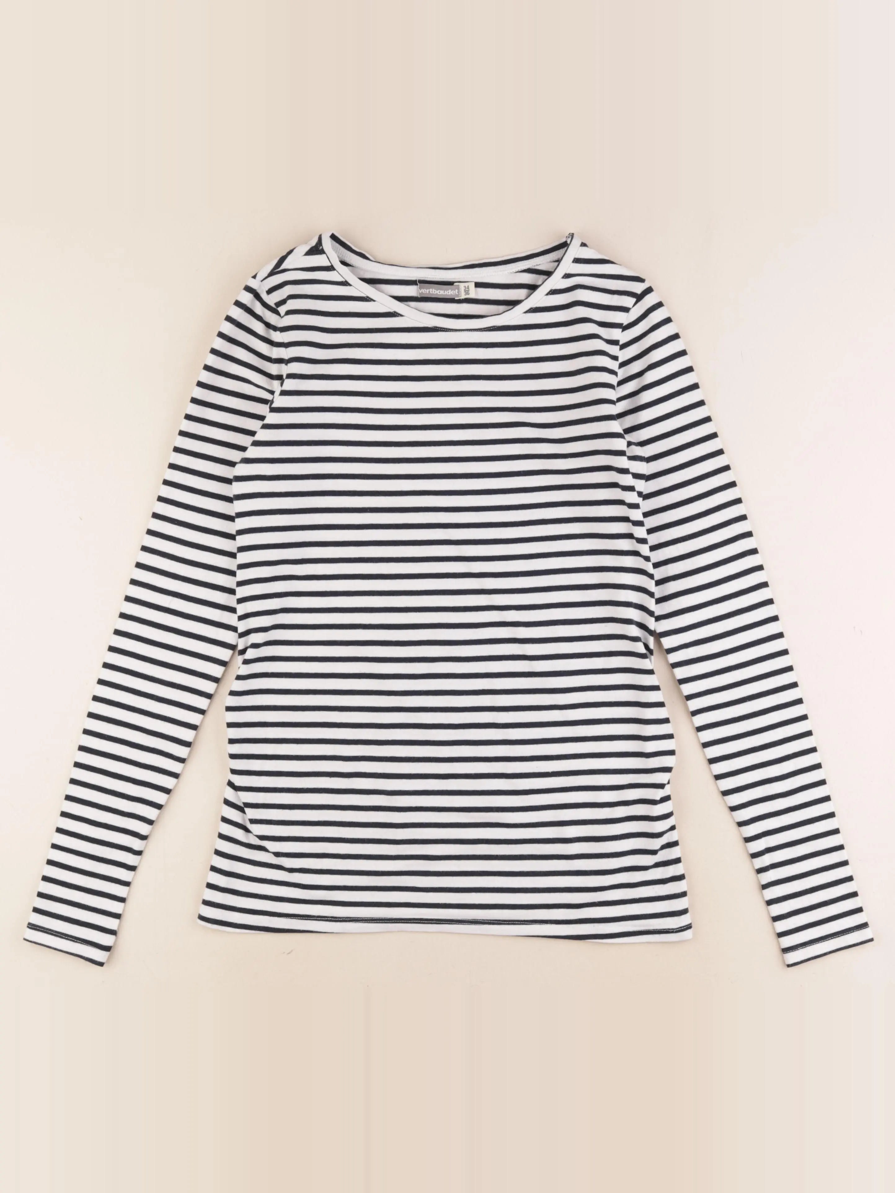 Vertbaudet - tee-shirt grossesse blanc, bleu - 34 à 36