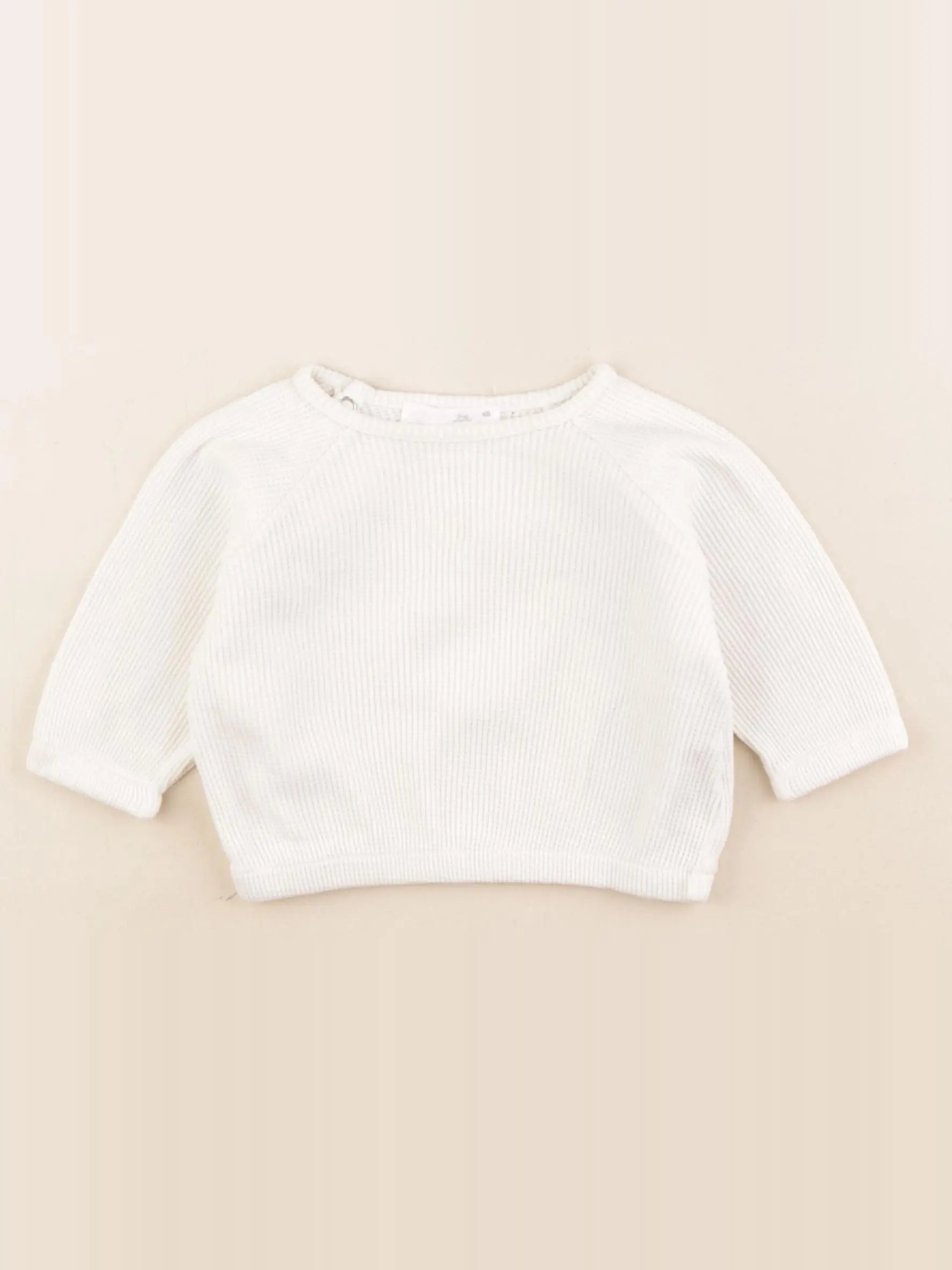 Zara - sweat blanc - 3/6 mois