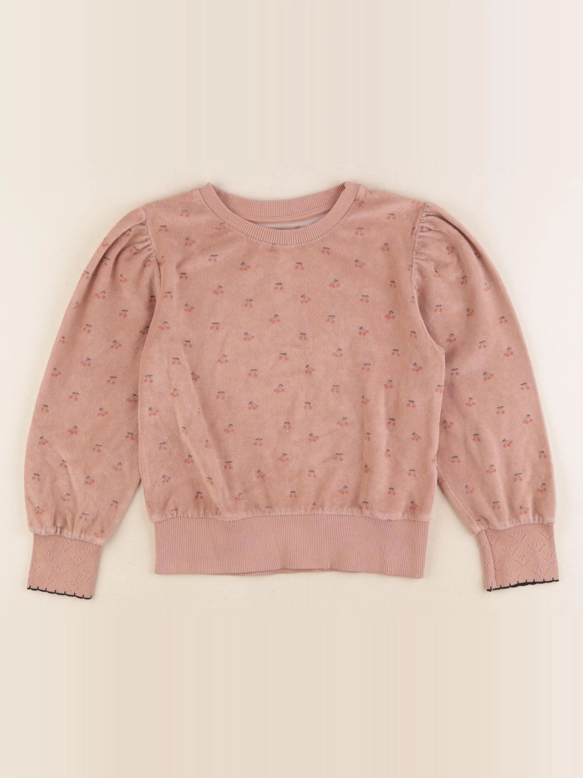 Emile et Ida - sweat éponge rose - 6 ans