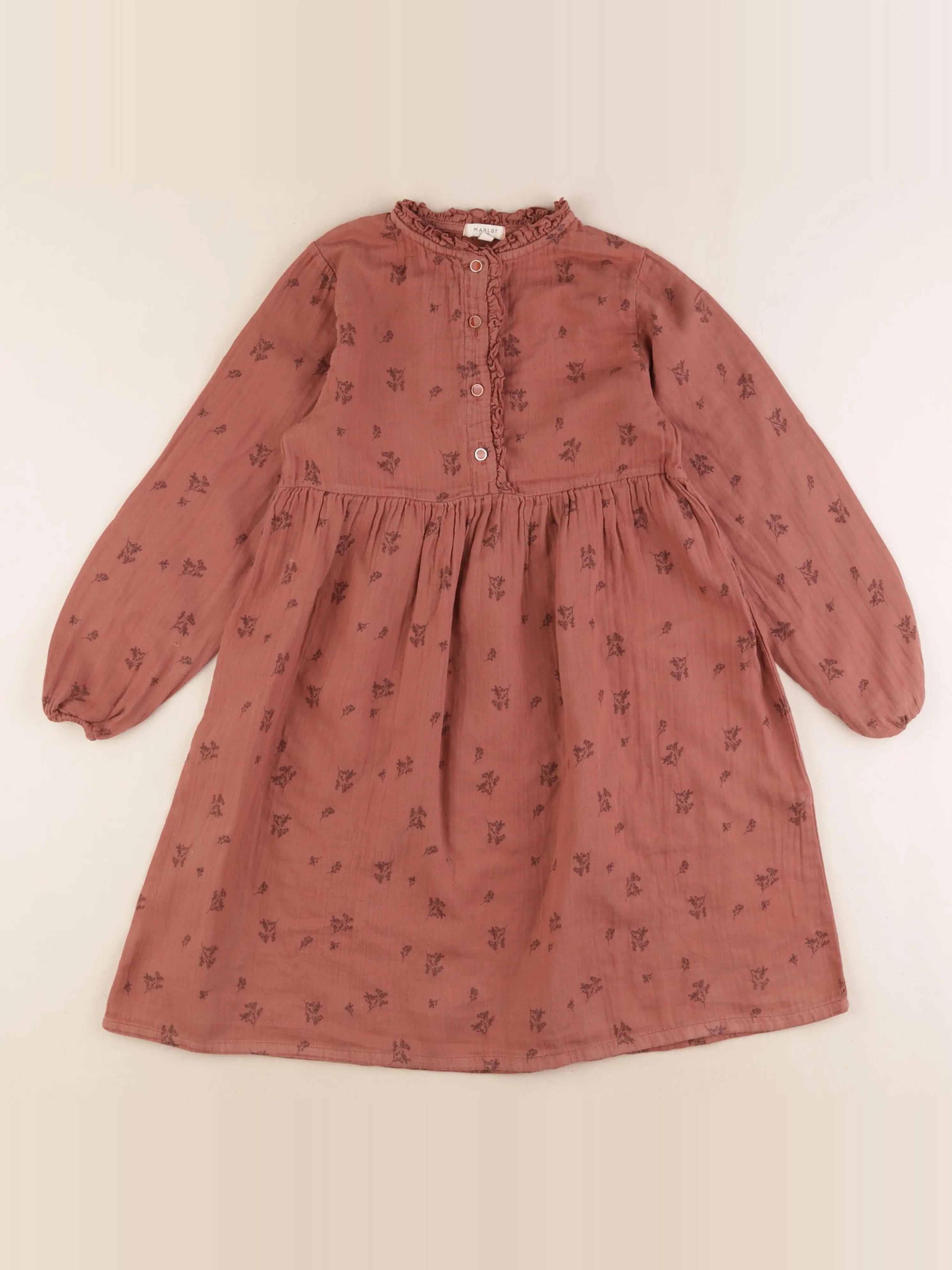 Marlot Paris - robe marron - 8 ans