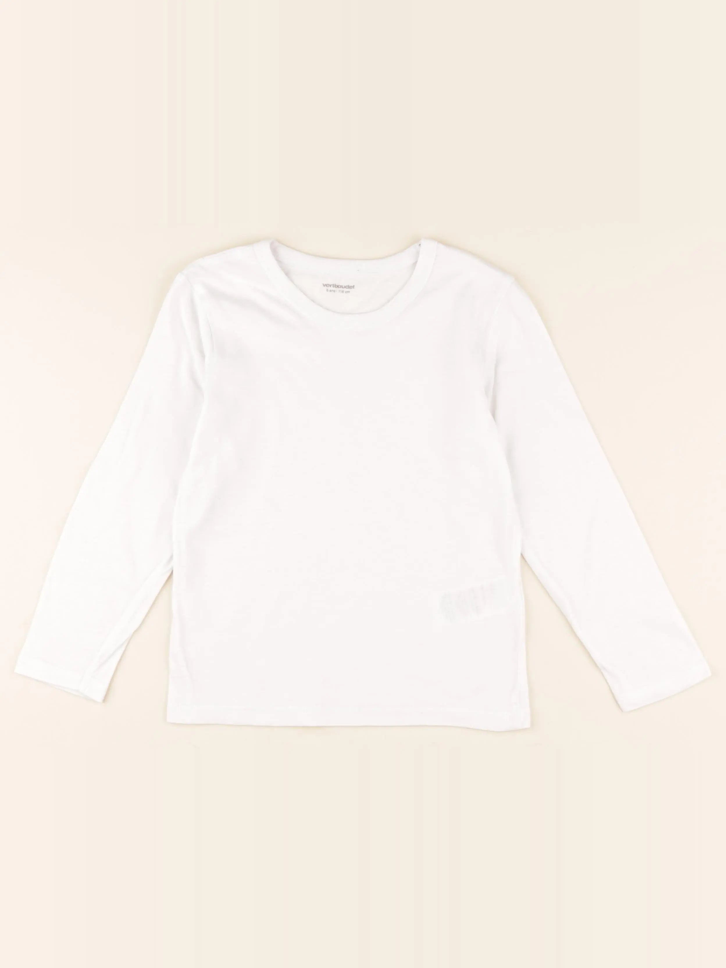 Vertbaudet - maillot de corps blanc - 6 ans