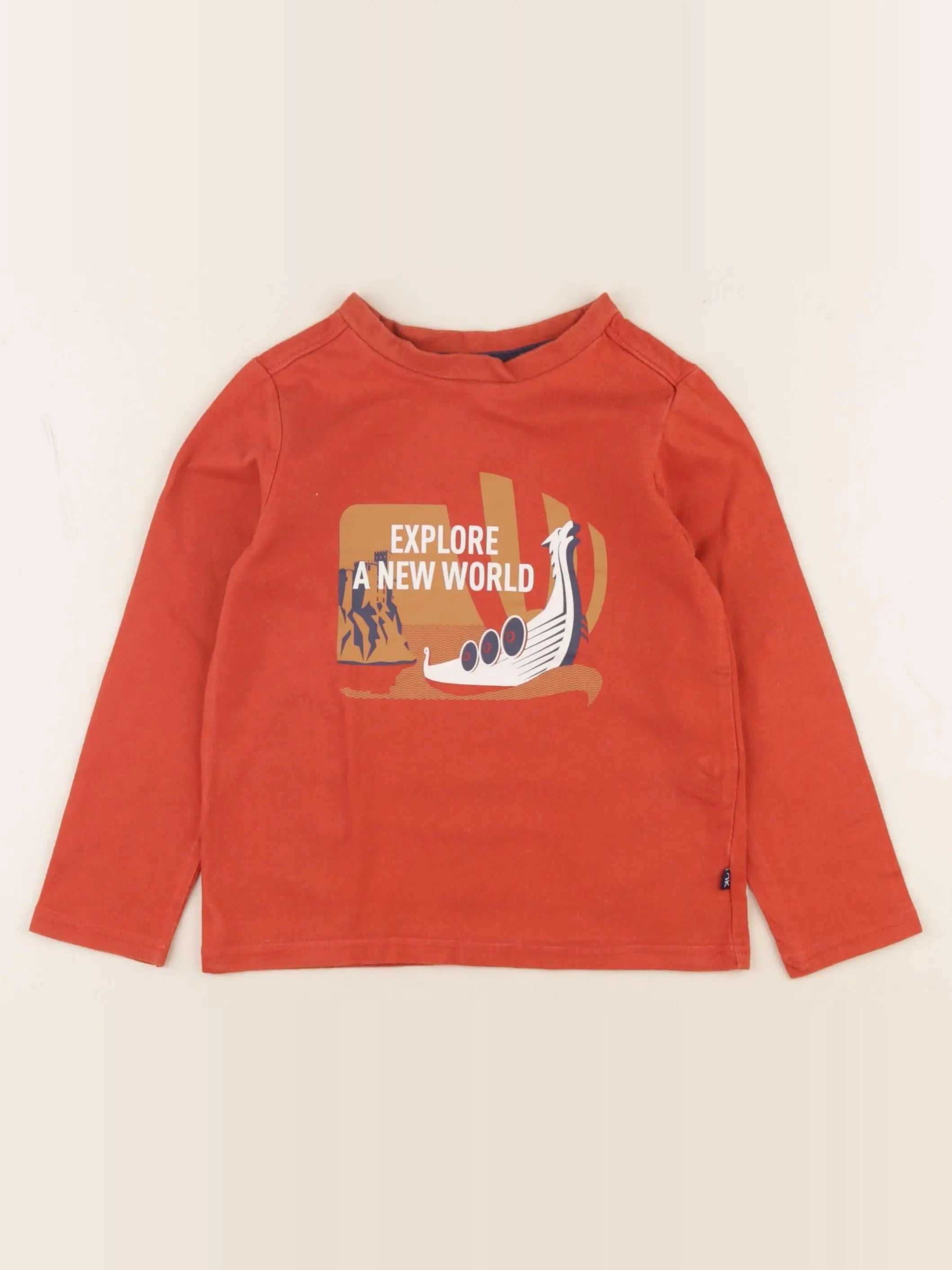 Okaidi - tee-shirt rouge - 3 ans