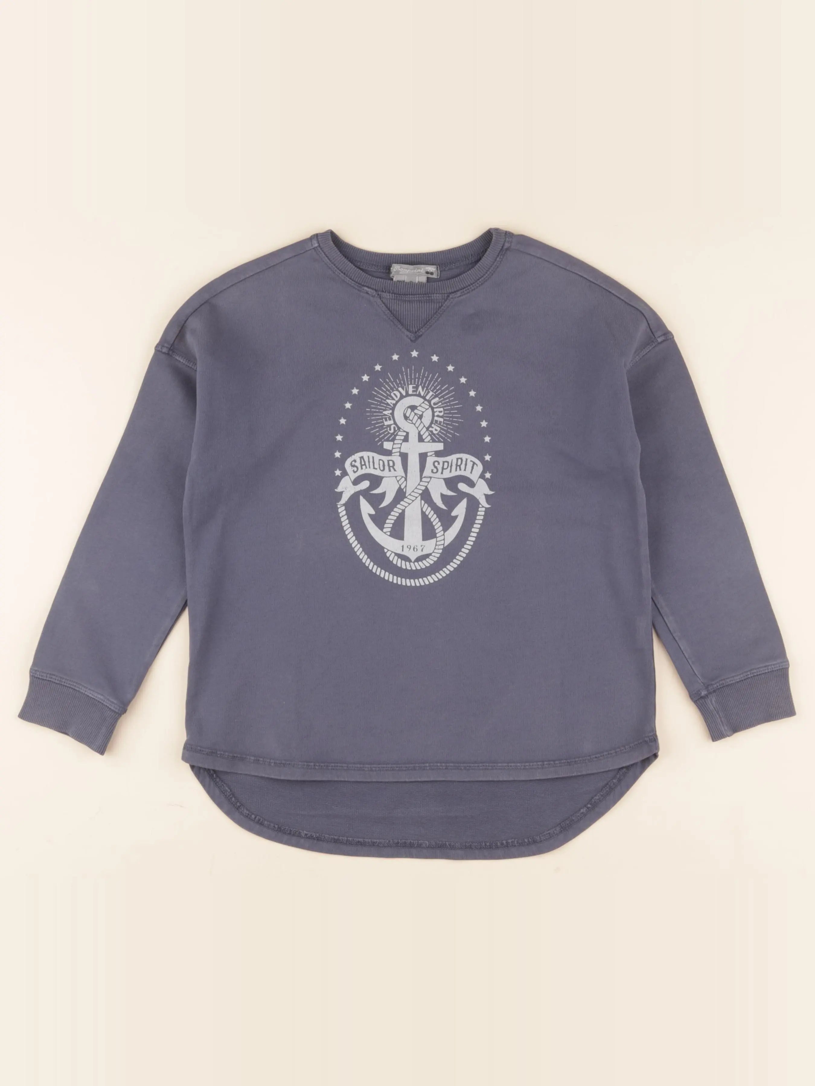 Bonpoint - sweat bleu - 6 ans