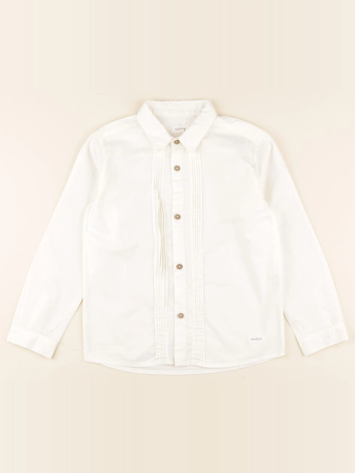 Newbie - chemise beige - 6/7 ans