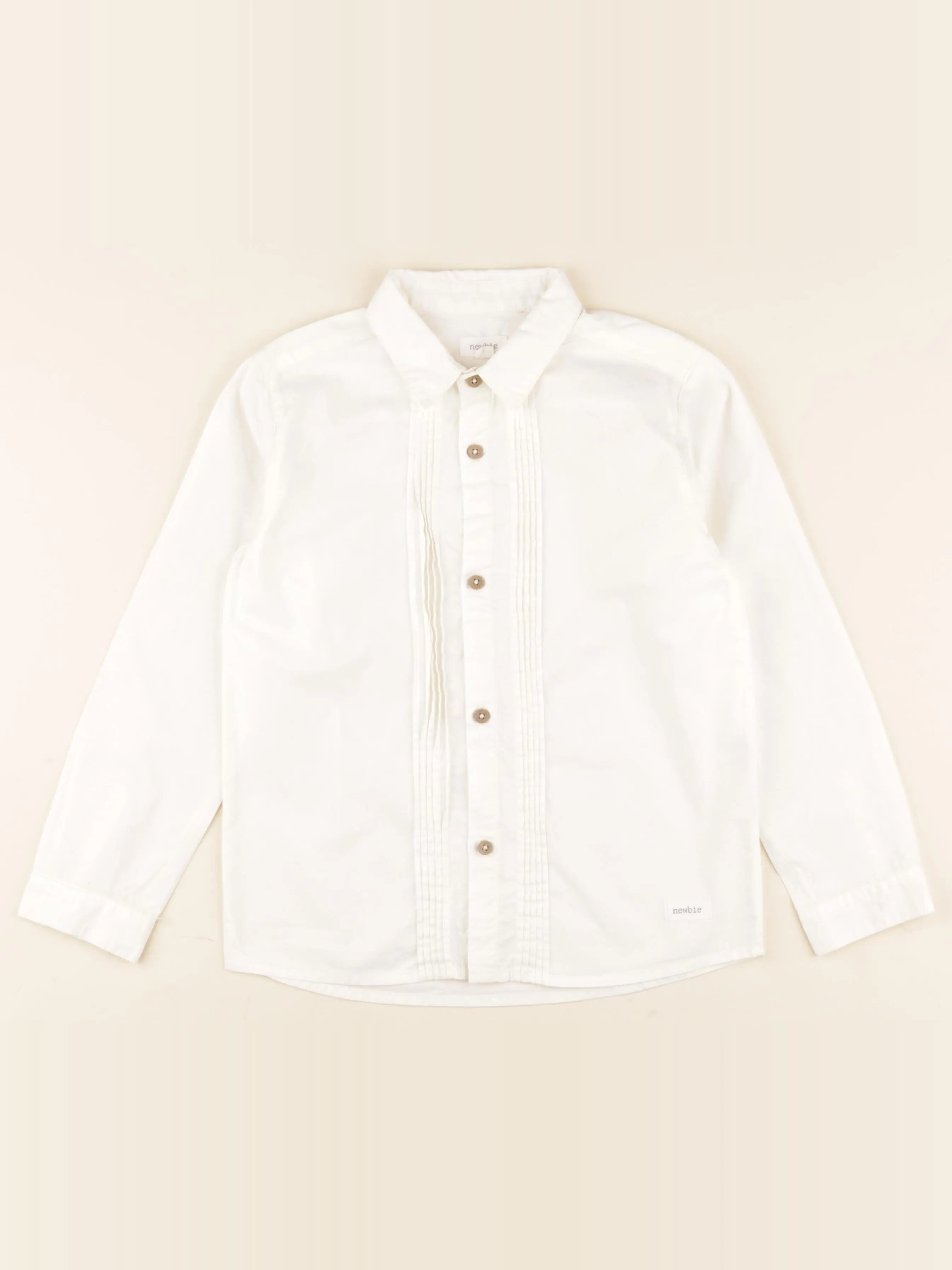 Newbie - chemise beige - 6/7 ans
