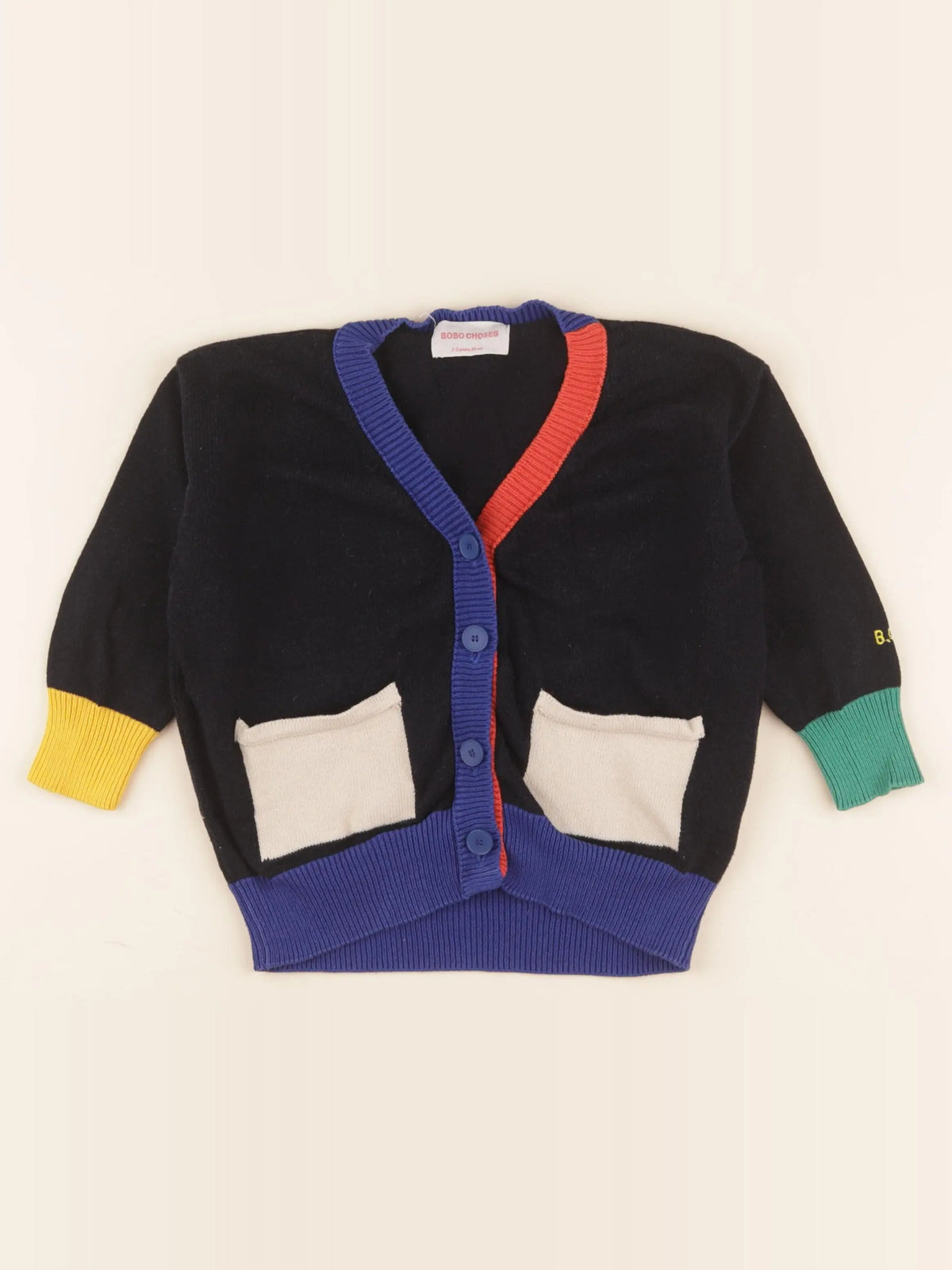 Bobo Choses - gilet noir - 2/3 ans