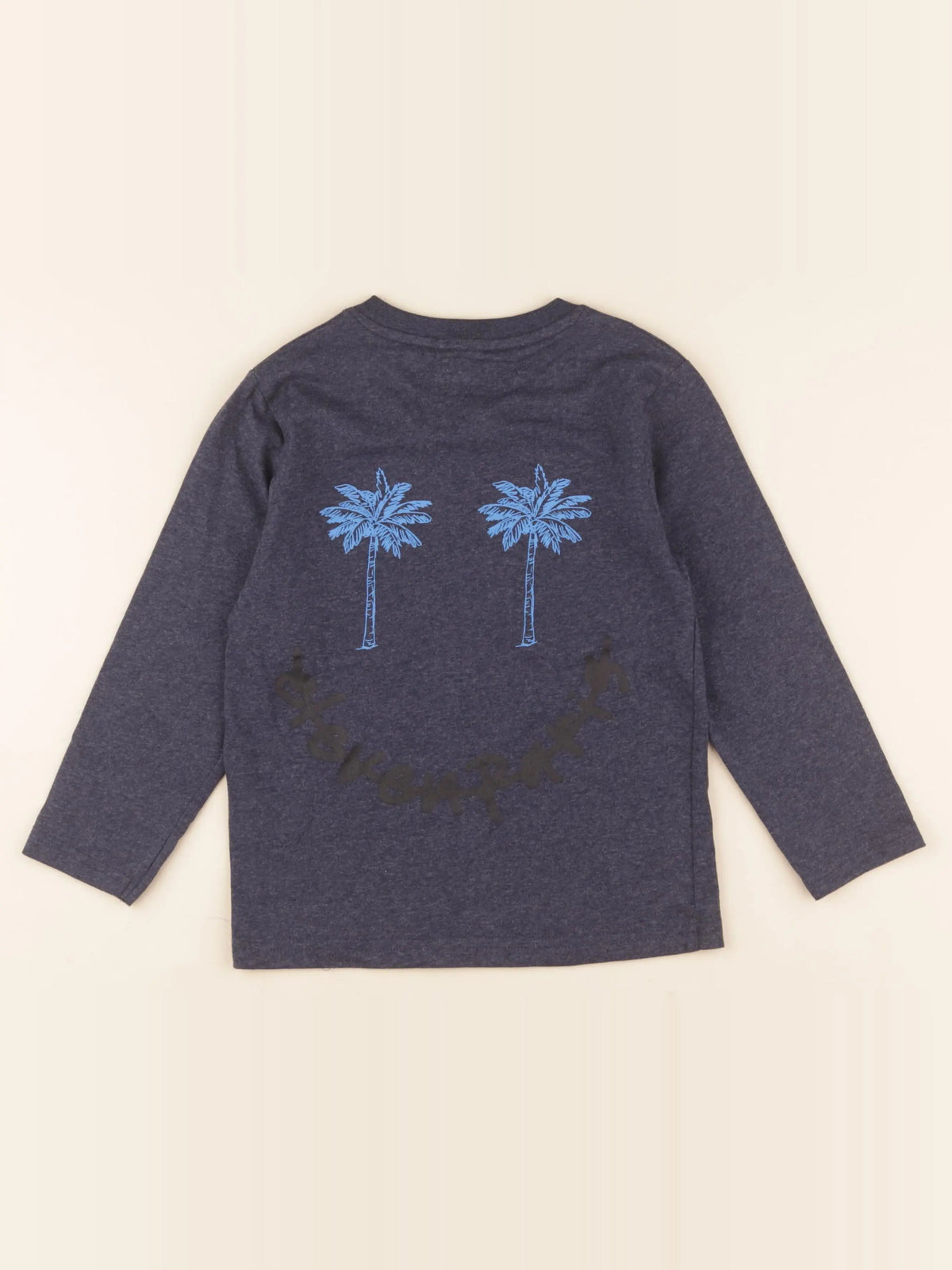Little Eleven Paris - tee-shirt imprimé au dos bleu - 6 ans