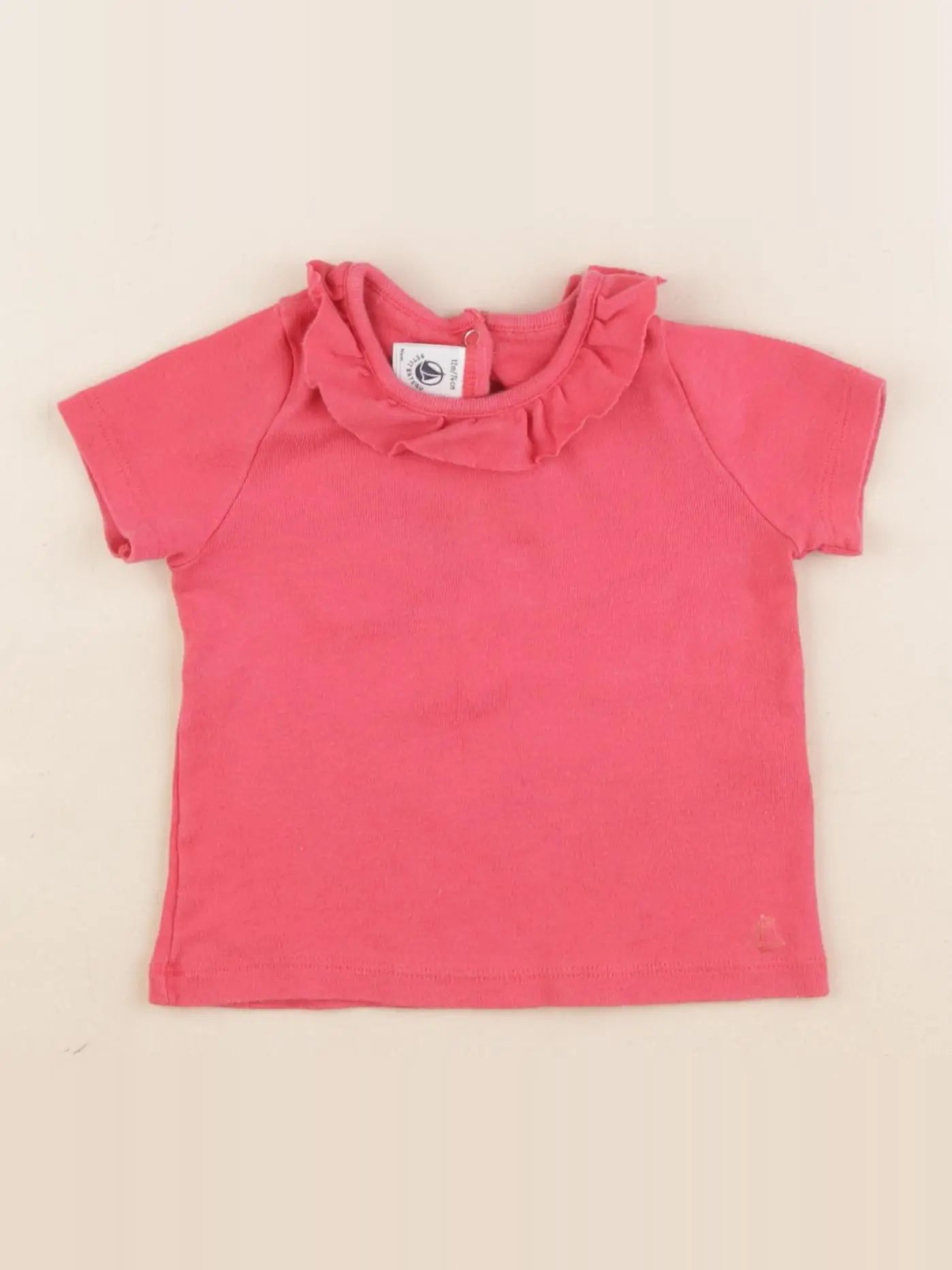 Petit Bateau - tee-shirt rose - 12 mois