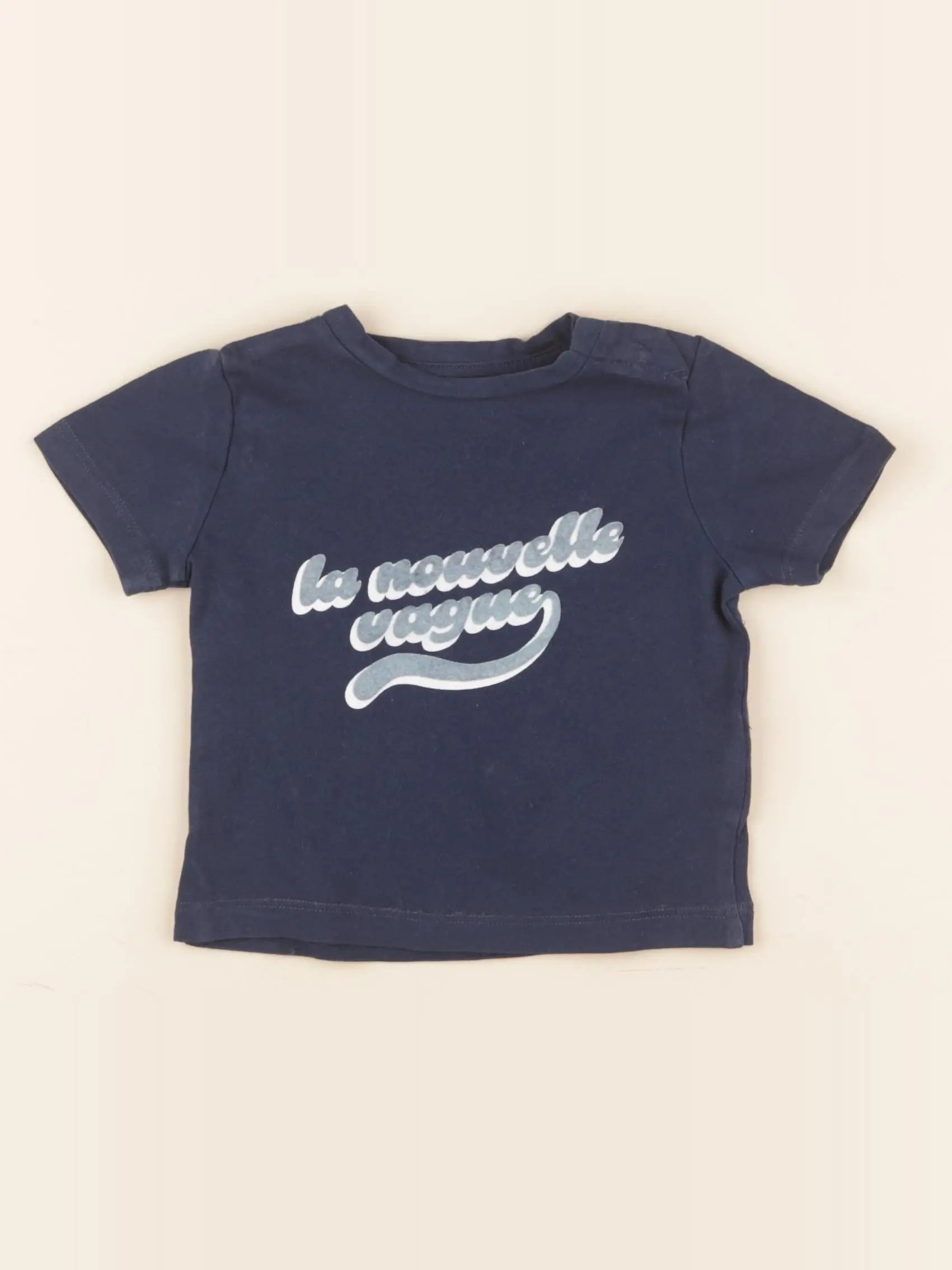 Boutchou - tee-shirt bleu - 6 mois