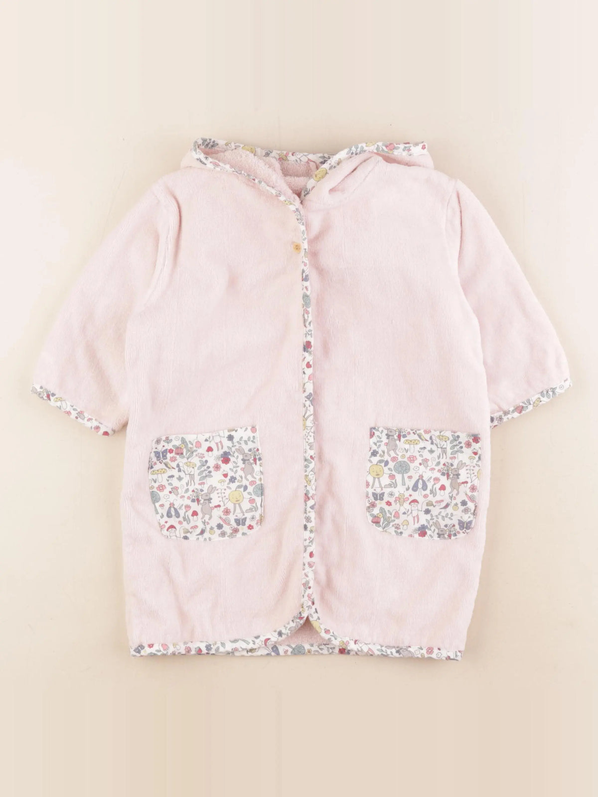 Boutchou - peignoir rose - 12/18 mois