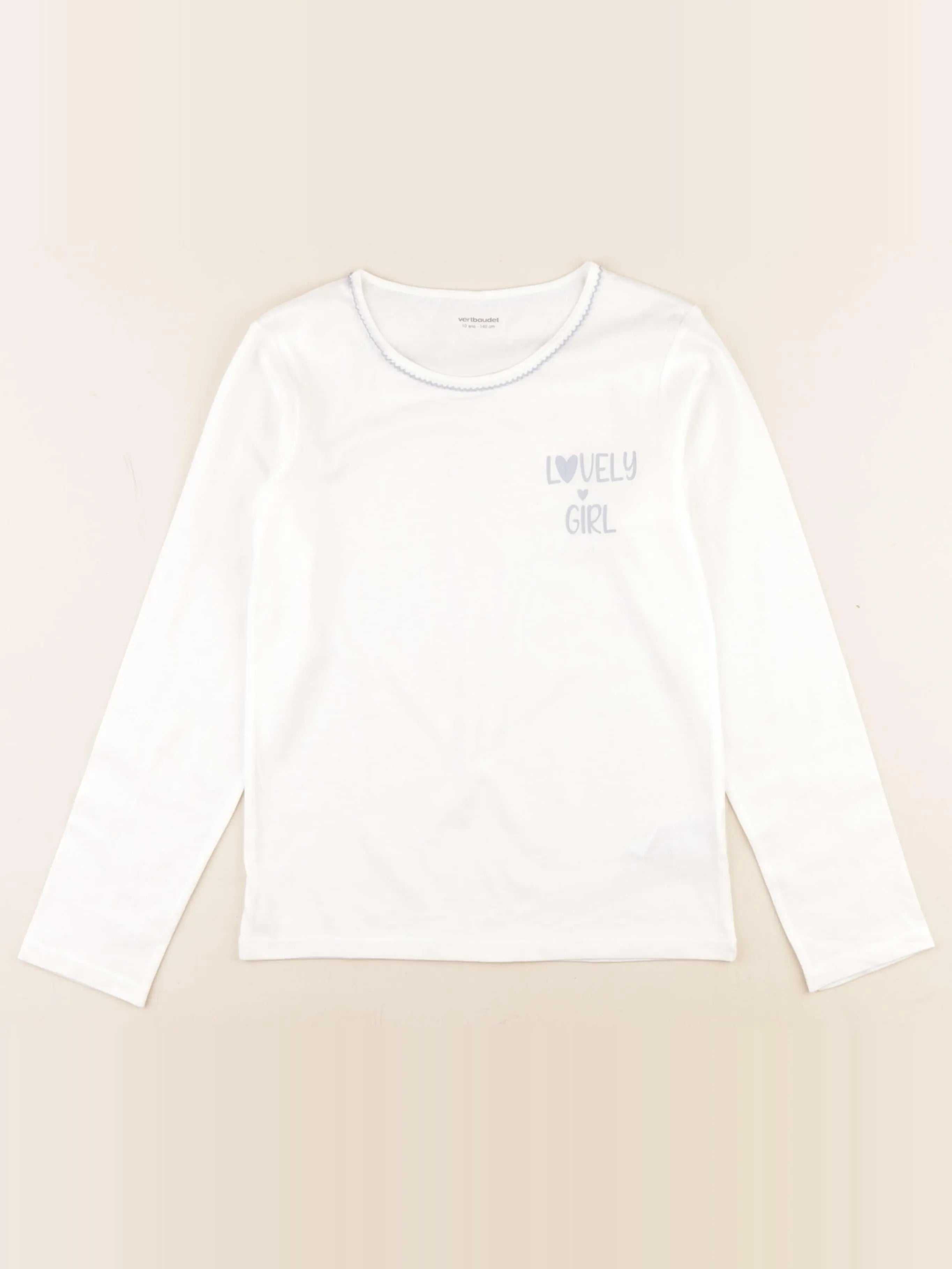 Vertbaudet - maillot de corps blanc - 10 ans