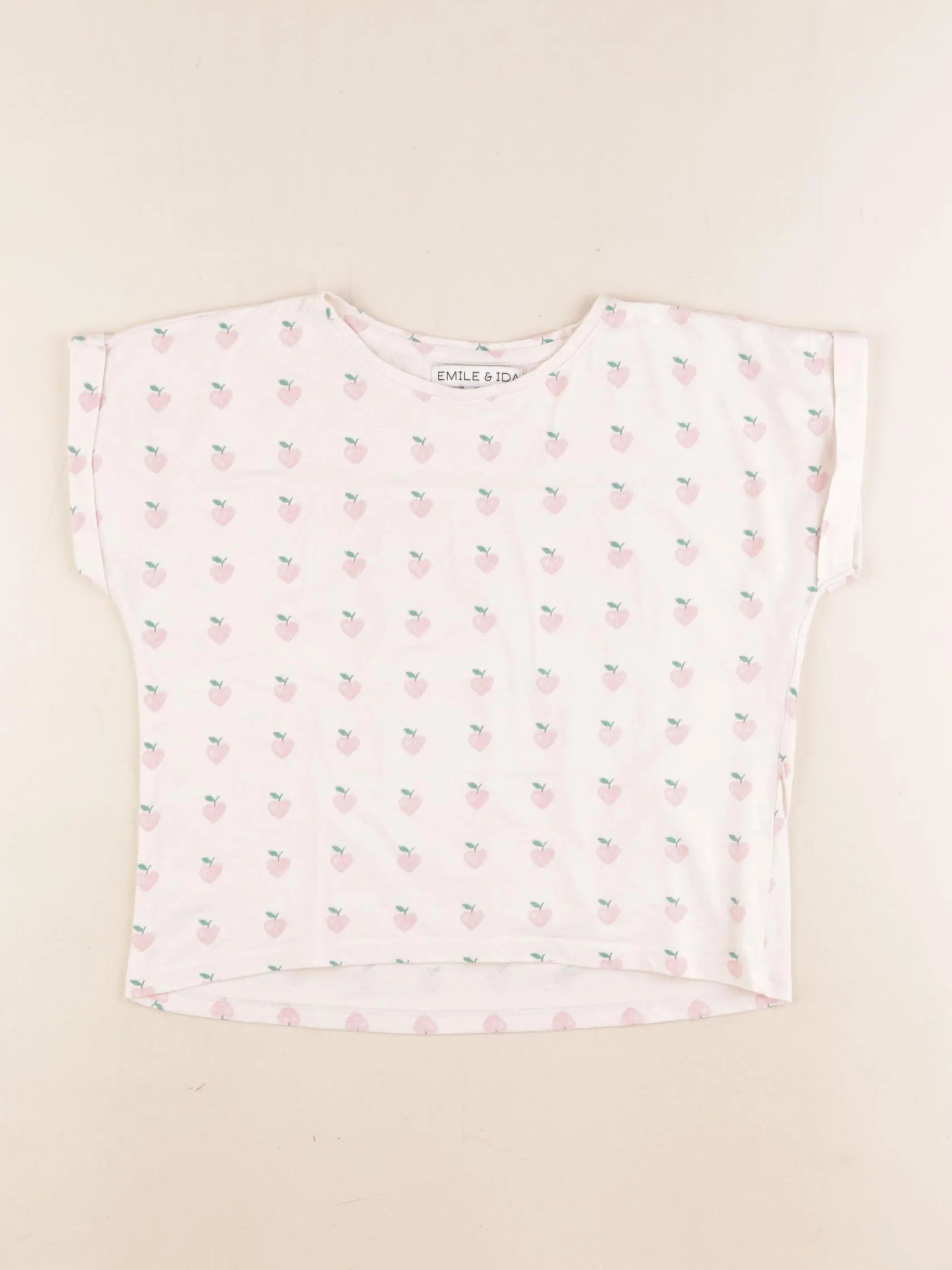 Emile et Ida - tee-shirt rose - 8 ans