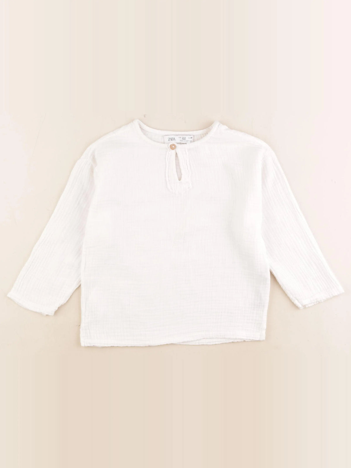 Zara - blouse blanc - 2/3 ans