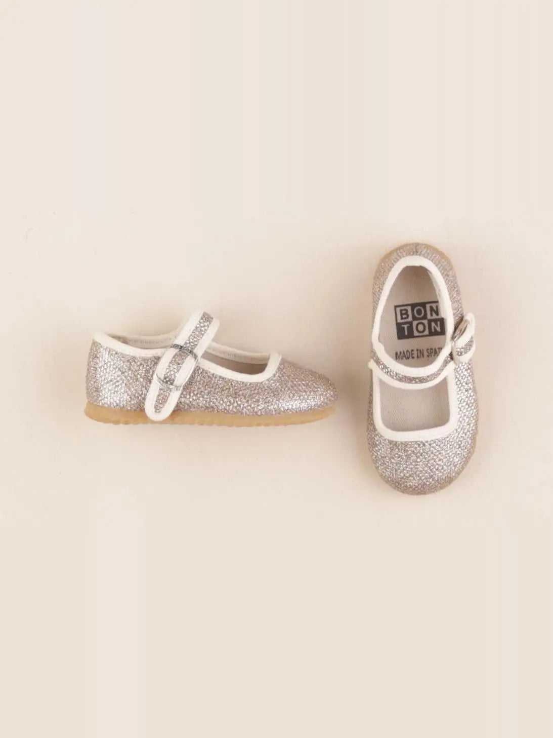 Bonton - ballerines beige, bronze - pointure 20