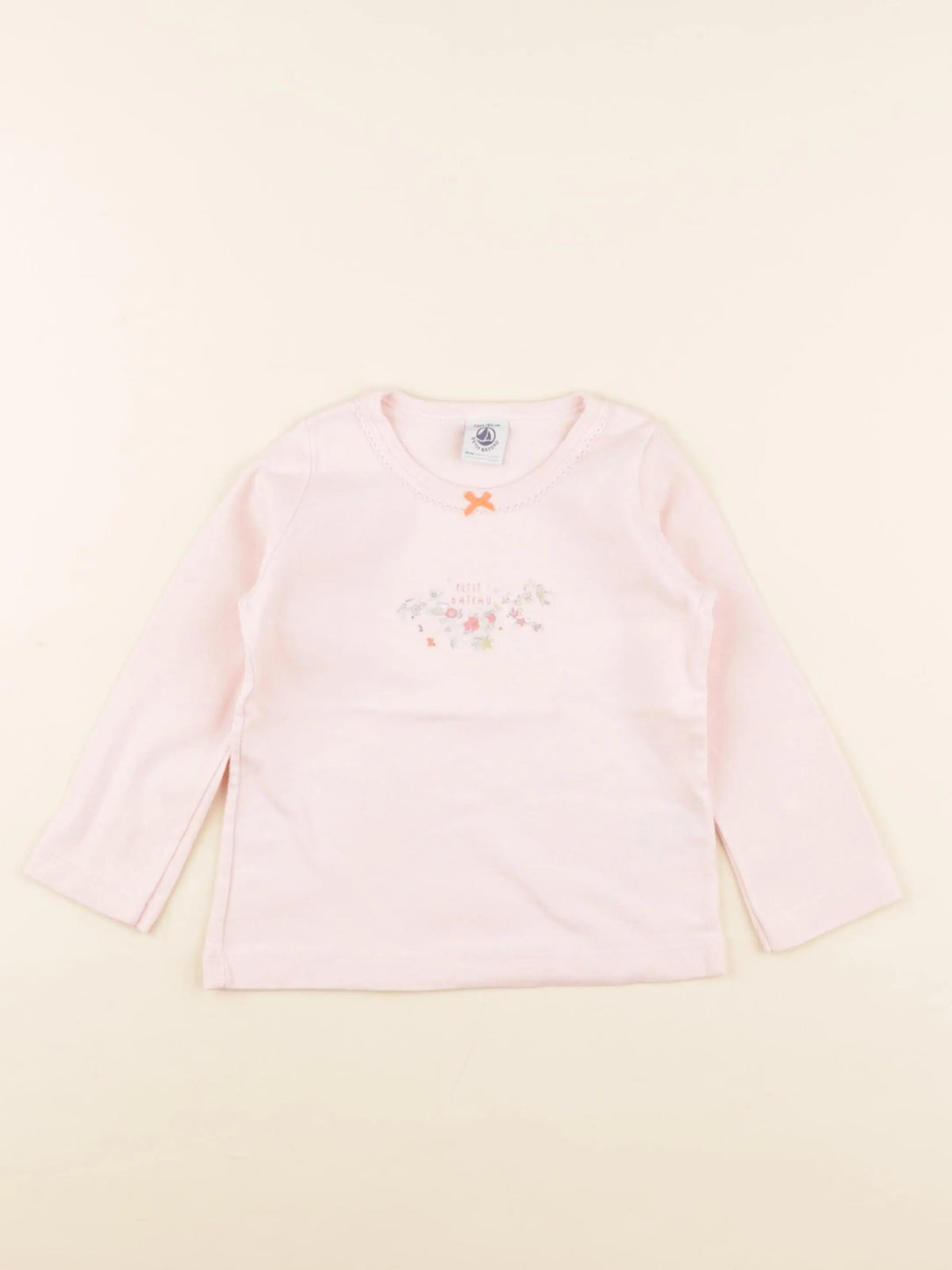 Petit Bateau - maillot de corps rose - 2 ans