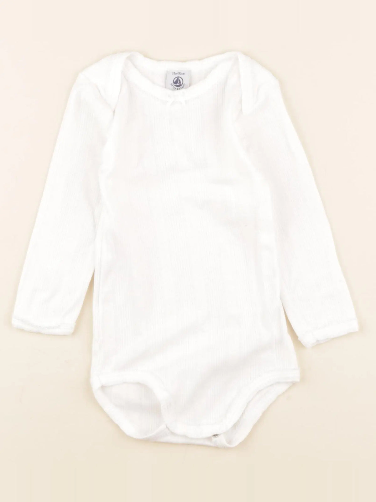 Petit Bateau - body blanc - 18 mois