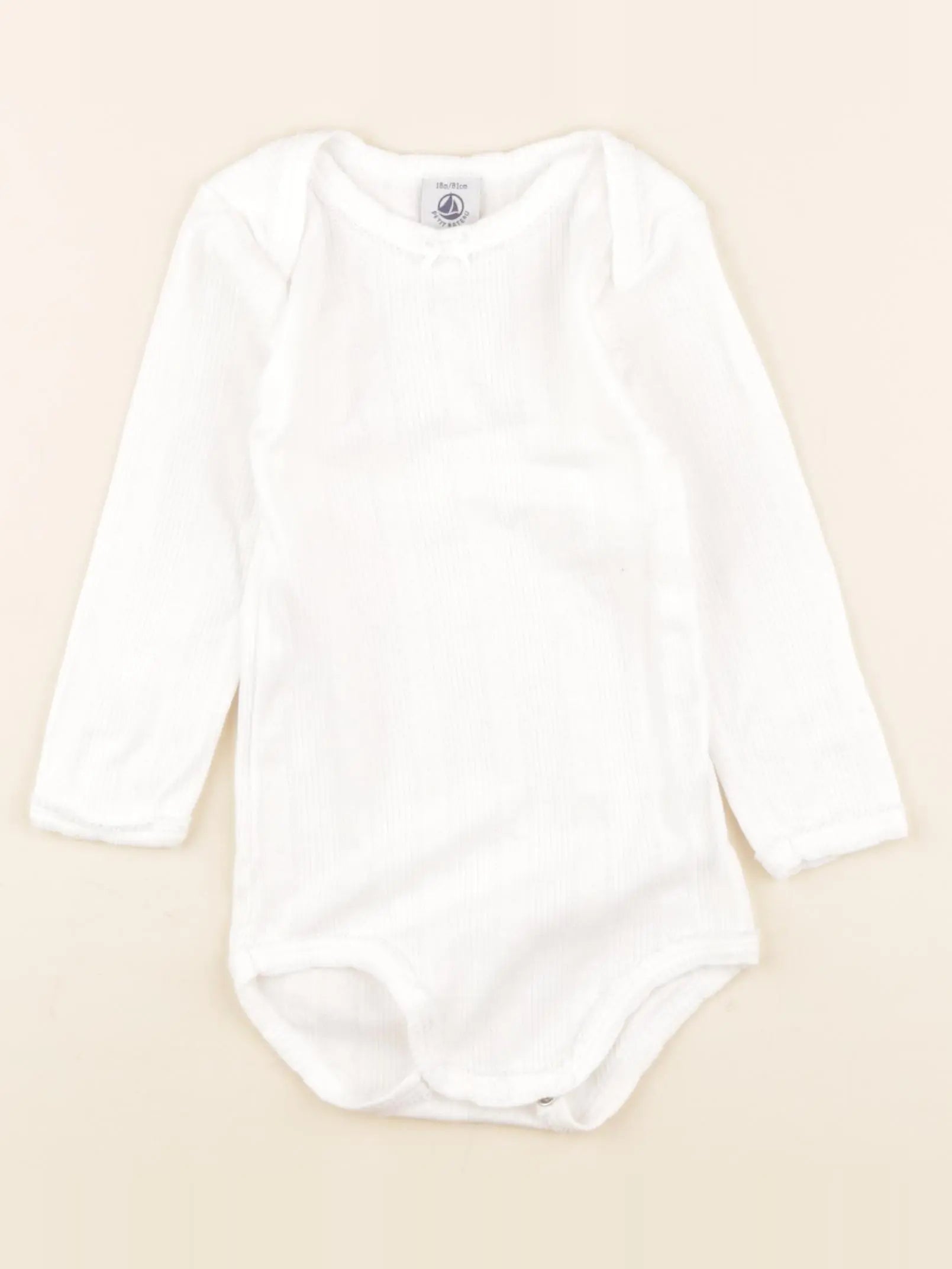 Petit Bateau - body blanc - 18 mois