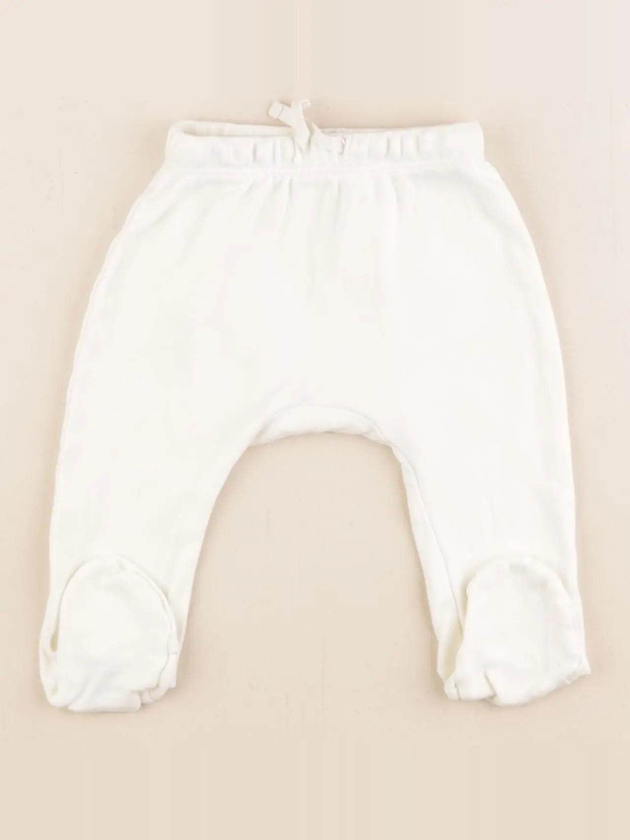 Quincy Mae - sarouel beige - 6/12 mois